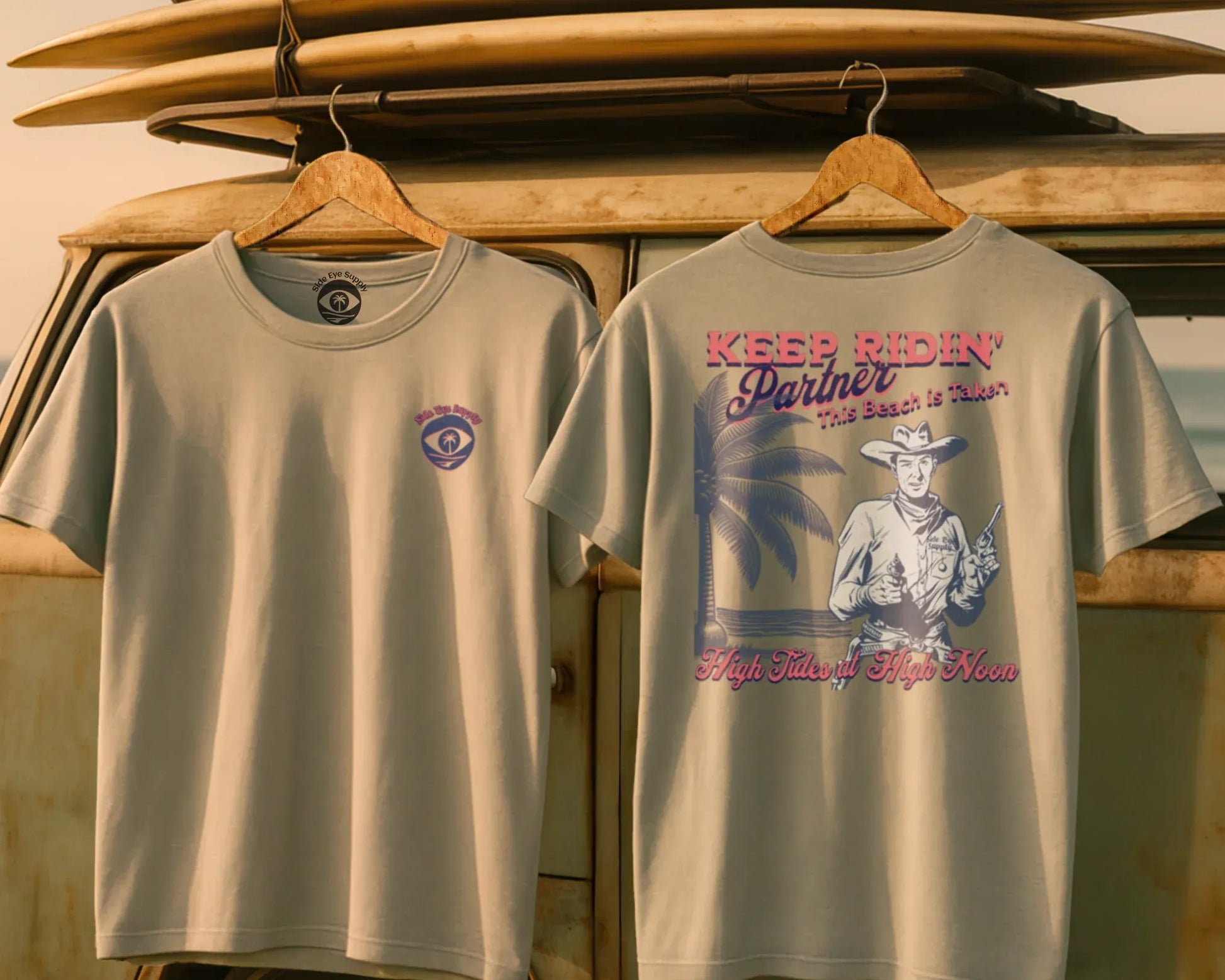 Keep Ridin' Tee Sand / S - by Side Eye Supply - Surf Beach Life Apparel
