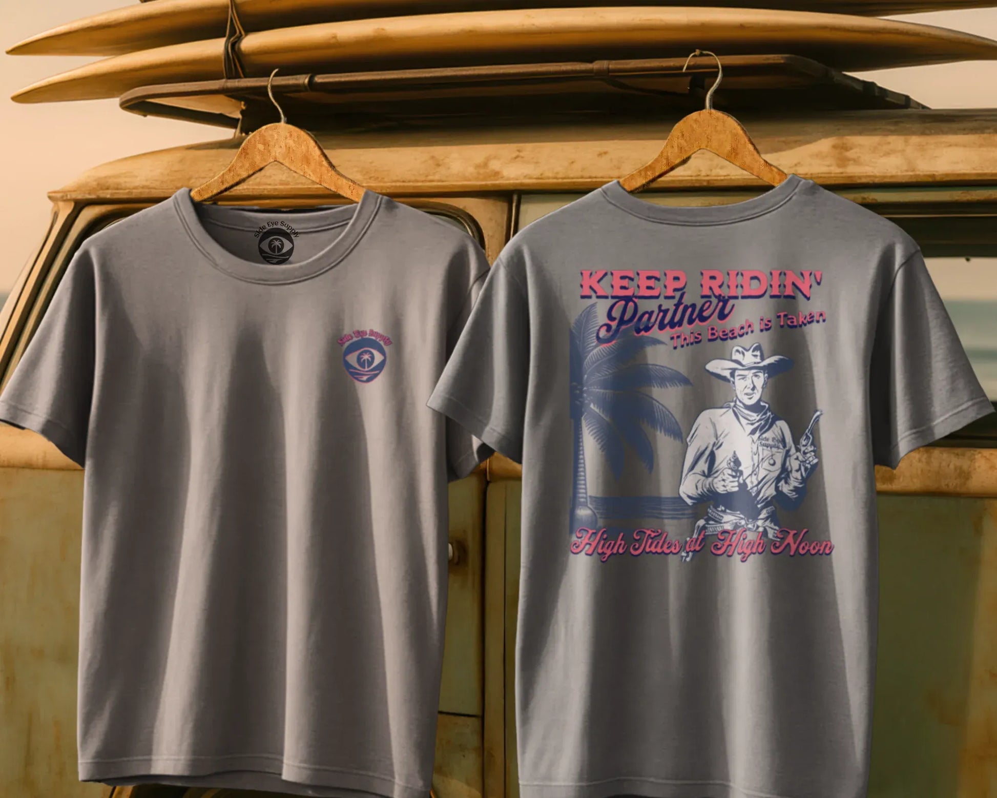 Keep Ridin' Tee Ice Grey / S - by Side Eye Supply - Surf Beach Life Apparel
