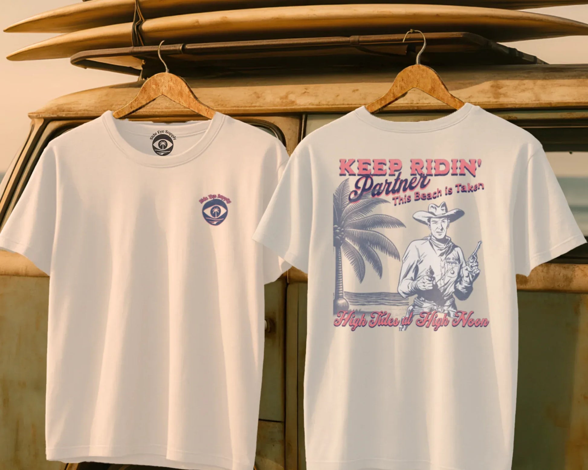 Keep Ridin' Tee White / S - by Side Eye Supply - Surf Beach Life Apparel