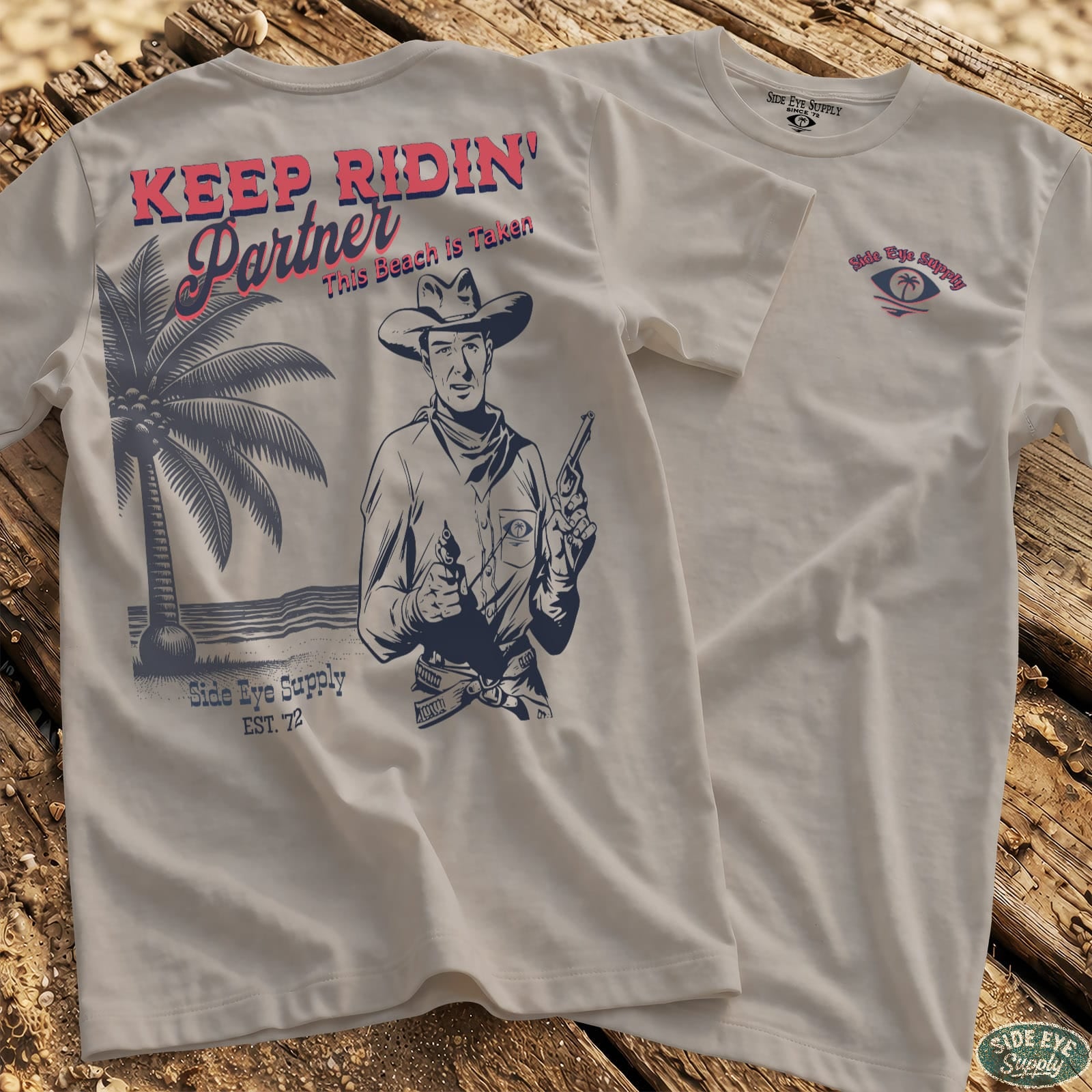 Keep Ridin' Tee Ice Grey / S - by Side Eye Supply - Surf Beach Life Apparel
