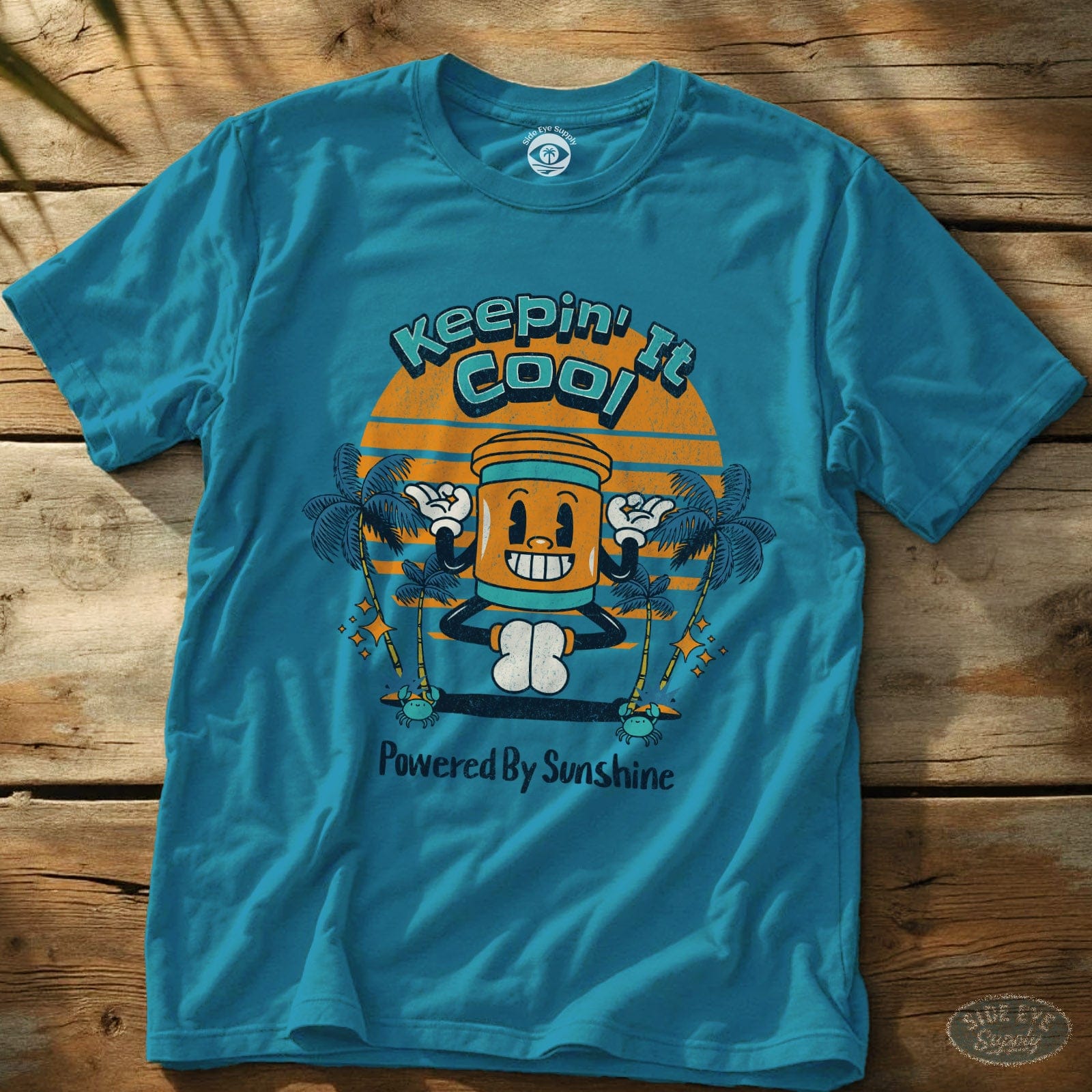 Keepin' It Cool Tee Sapphire / S - by Side Eye Supply - Surf Beach Life Apparel