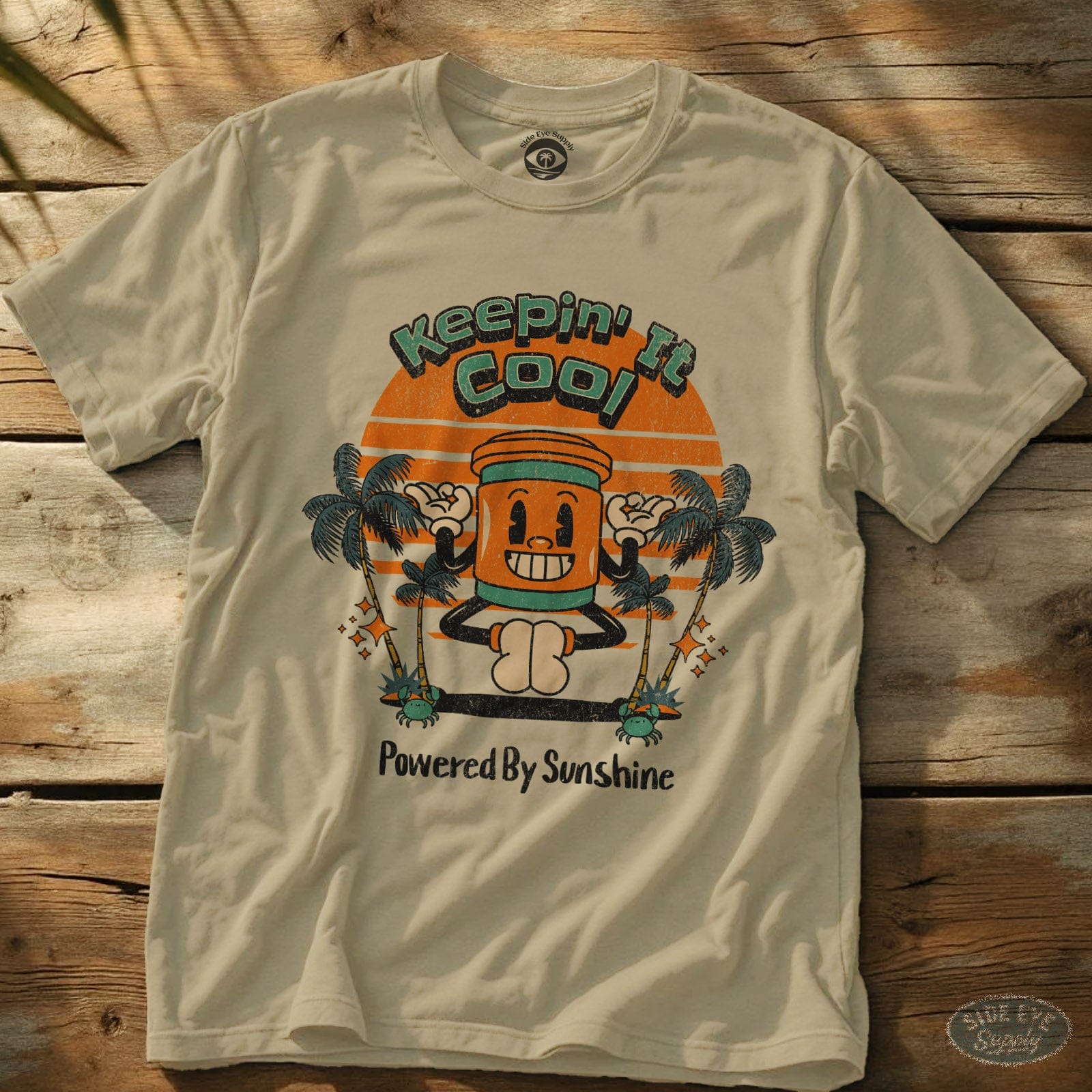 Keepin' It Cool Tee Sand / S - by Side Eye Supply - Surf Beach Life Apparel