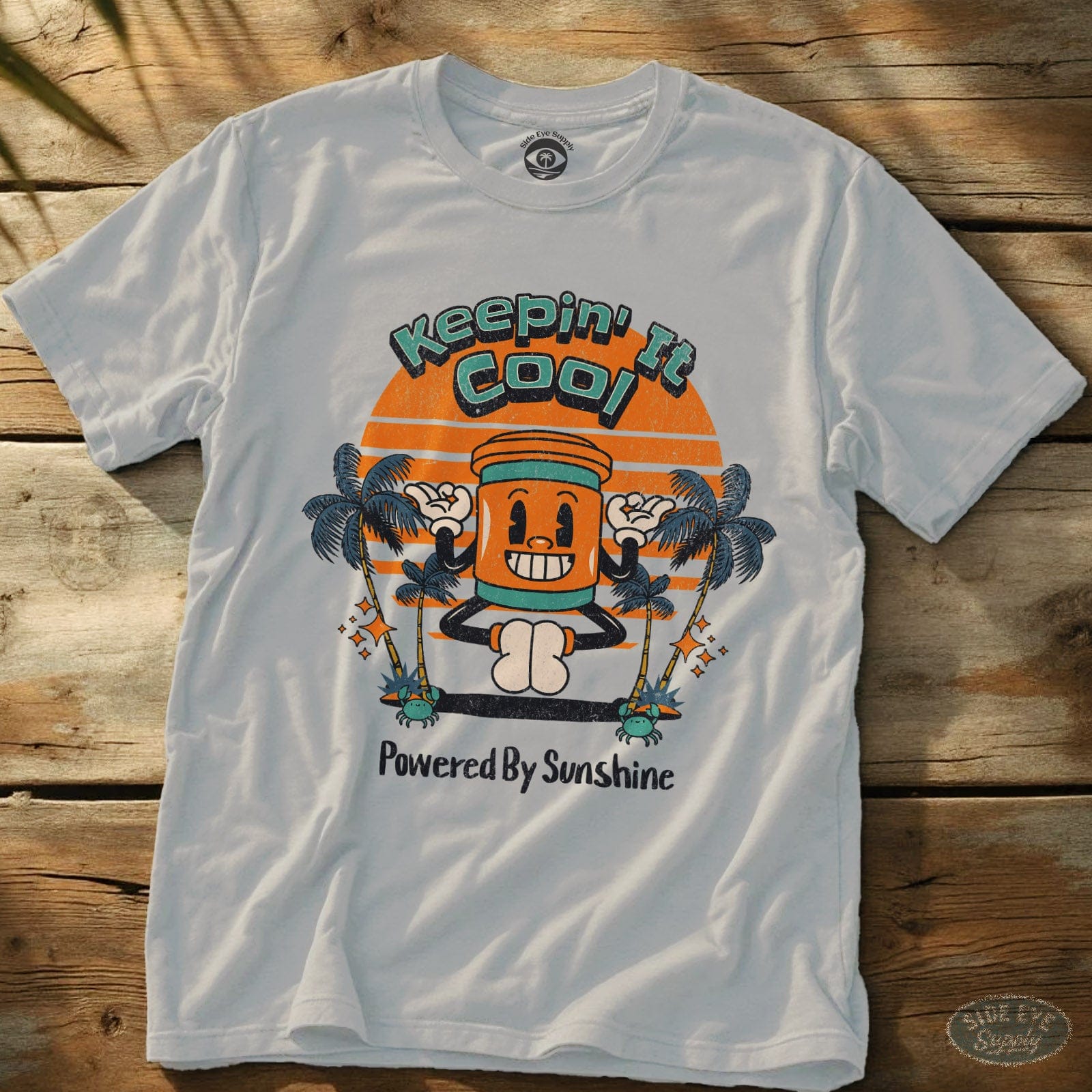 Keepin' It Cool Tee White / S - by Side Eye Supply - Surf Beach Life Apparel