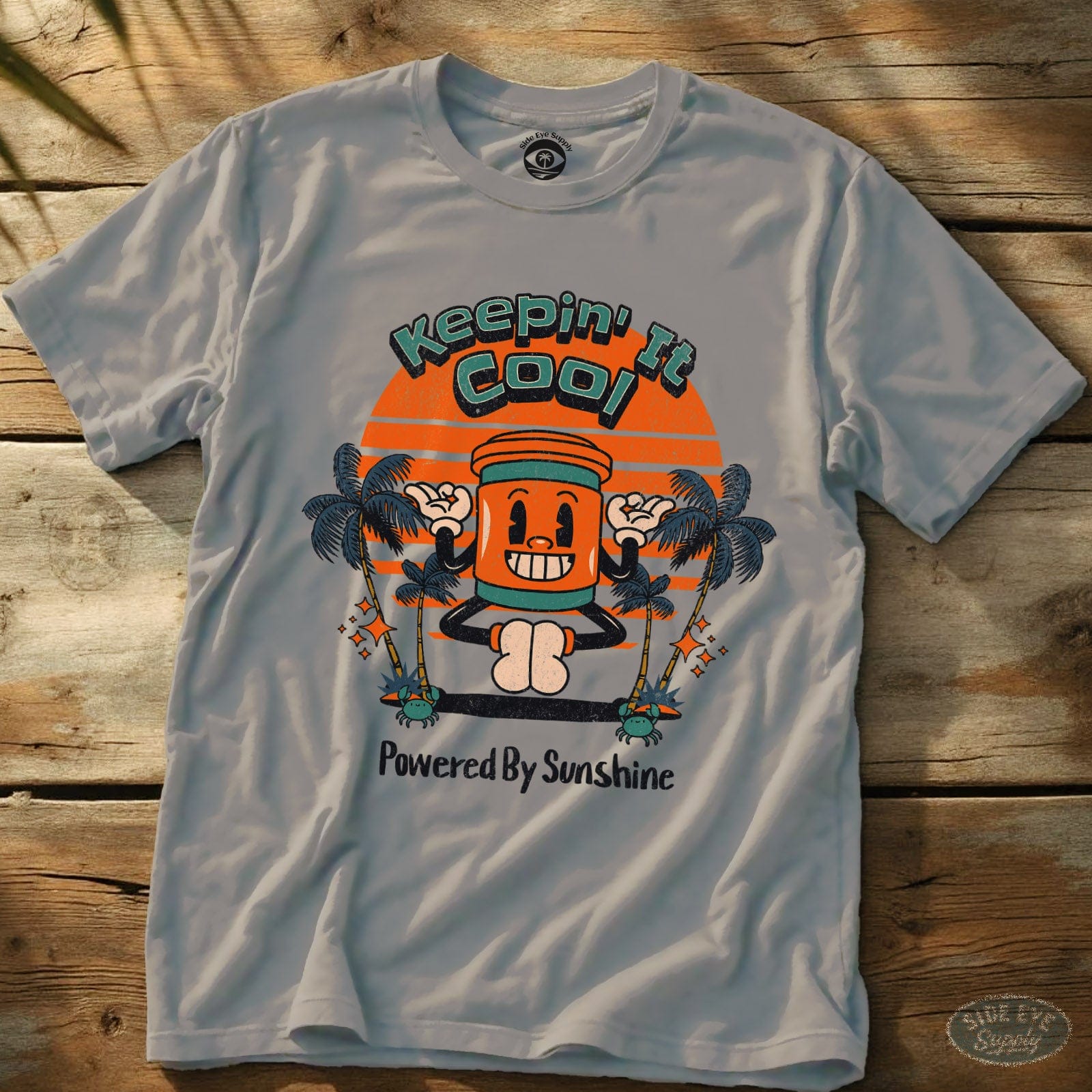Keepin' It Cool Tee Ice Grey / S - by Side Eye Supply - Surf Beach Life Apparel