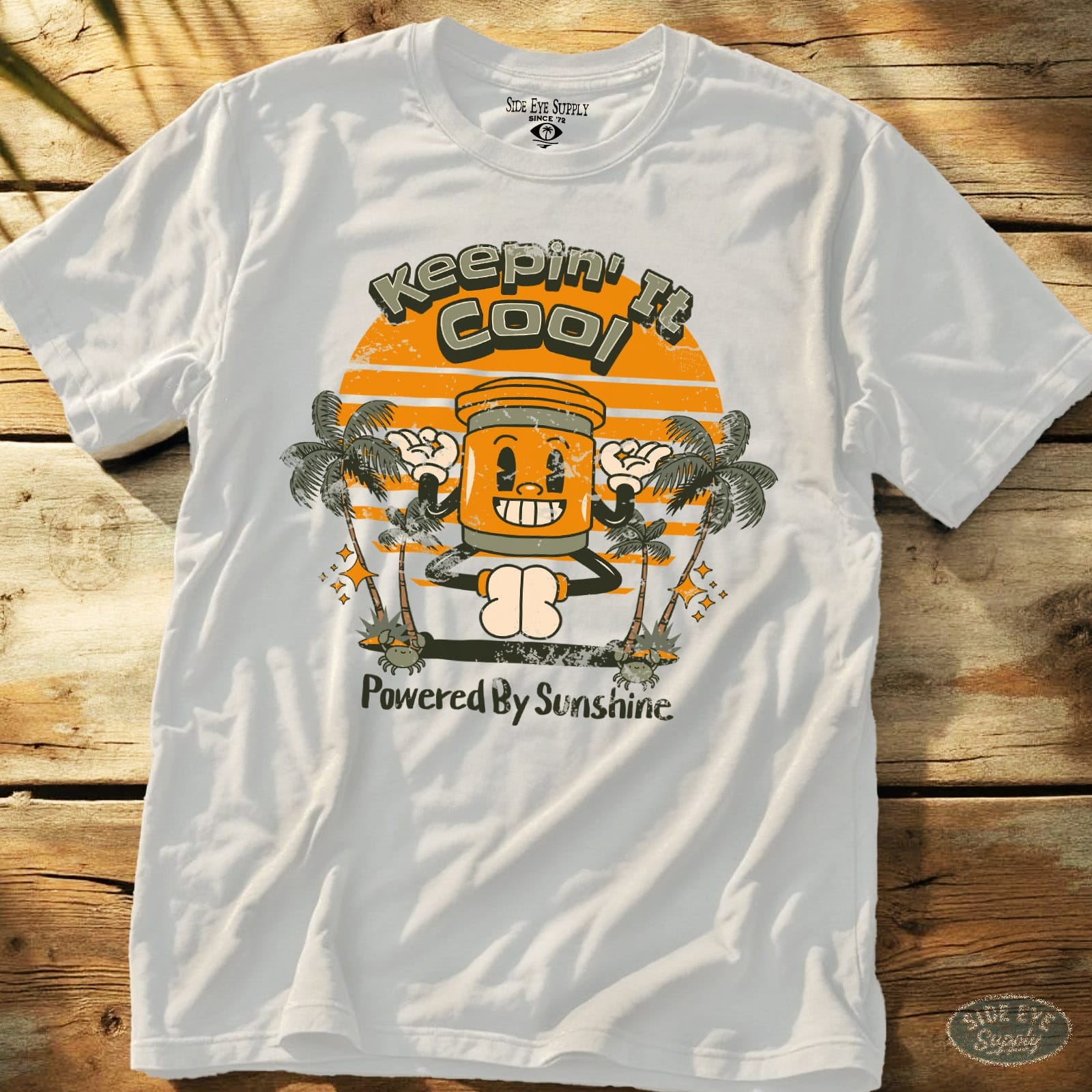 Keepin' It Cool Tee White / S - by Side Eye Supply - Surf Beach Life Apparel