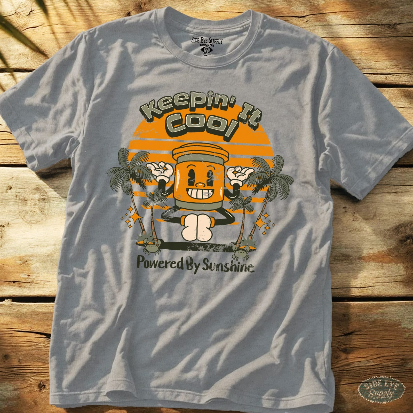 Keepin' It Cool Tee Sport Grey / S - by Side Eye Supply - Surf Beach Life Apparel