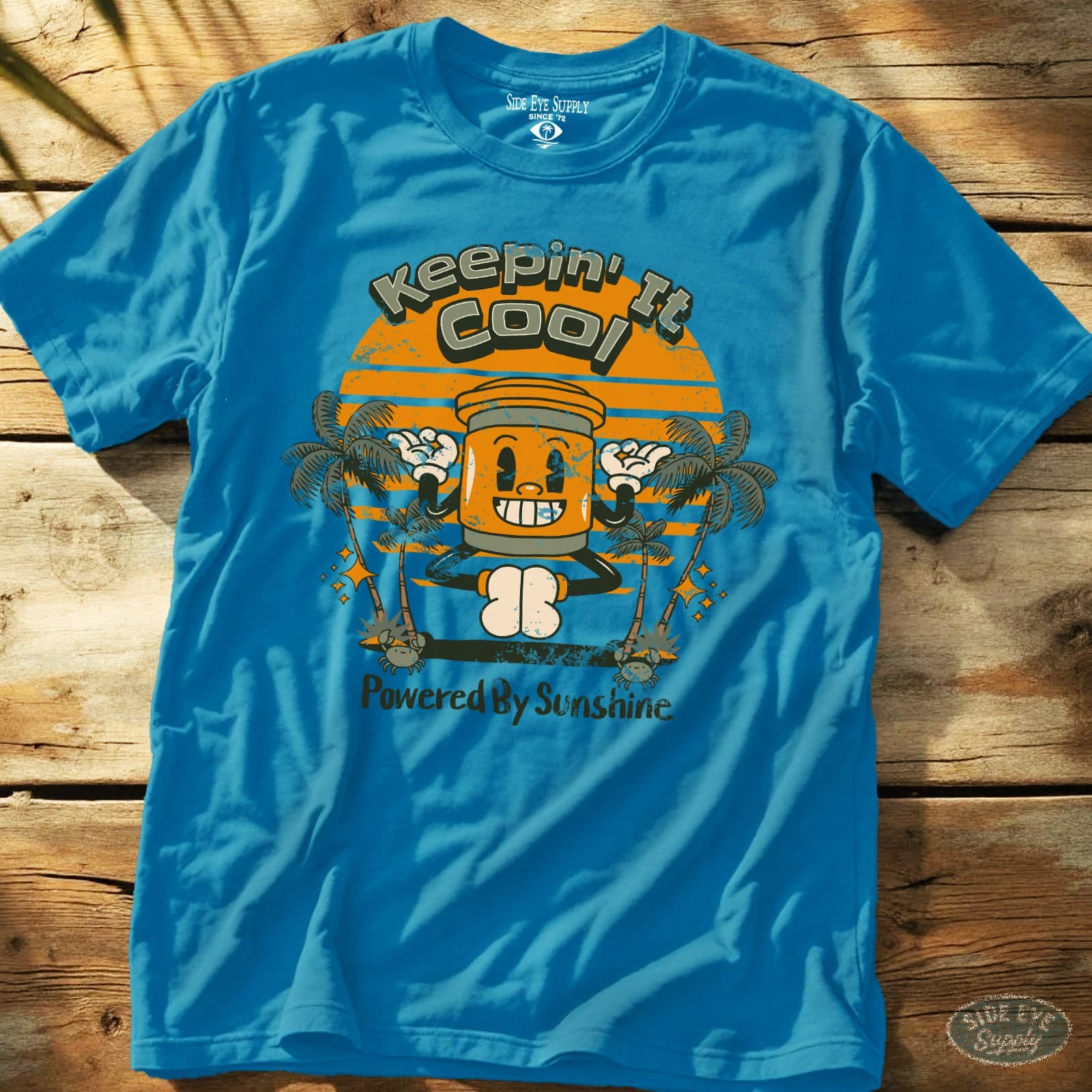 Keepin' It Cool Tee Sapphire / S - by Side Eye Supply - Surf Beach Life Apparel