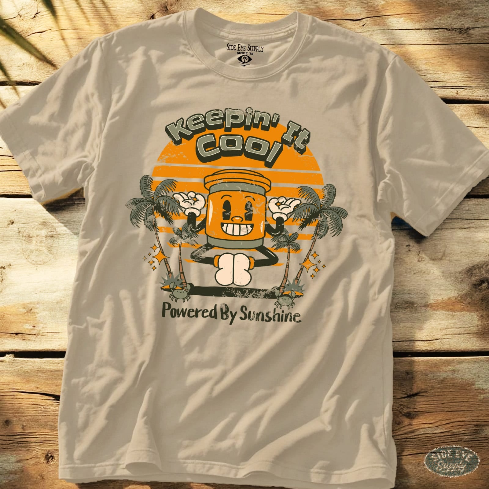 Keepin' It Cool Tee Sand / S - by Side Eye Supply - Surf Beach Life Apparel