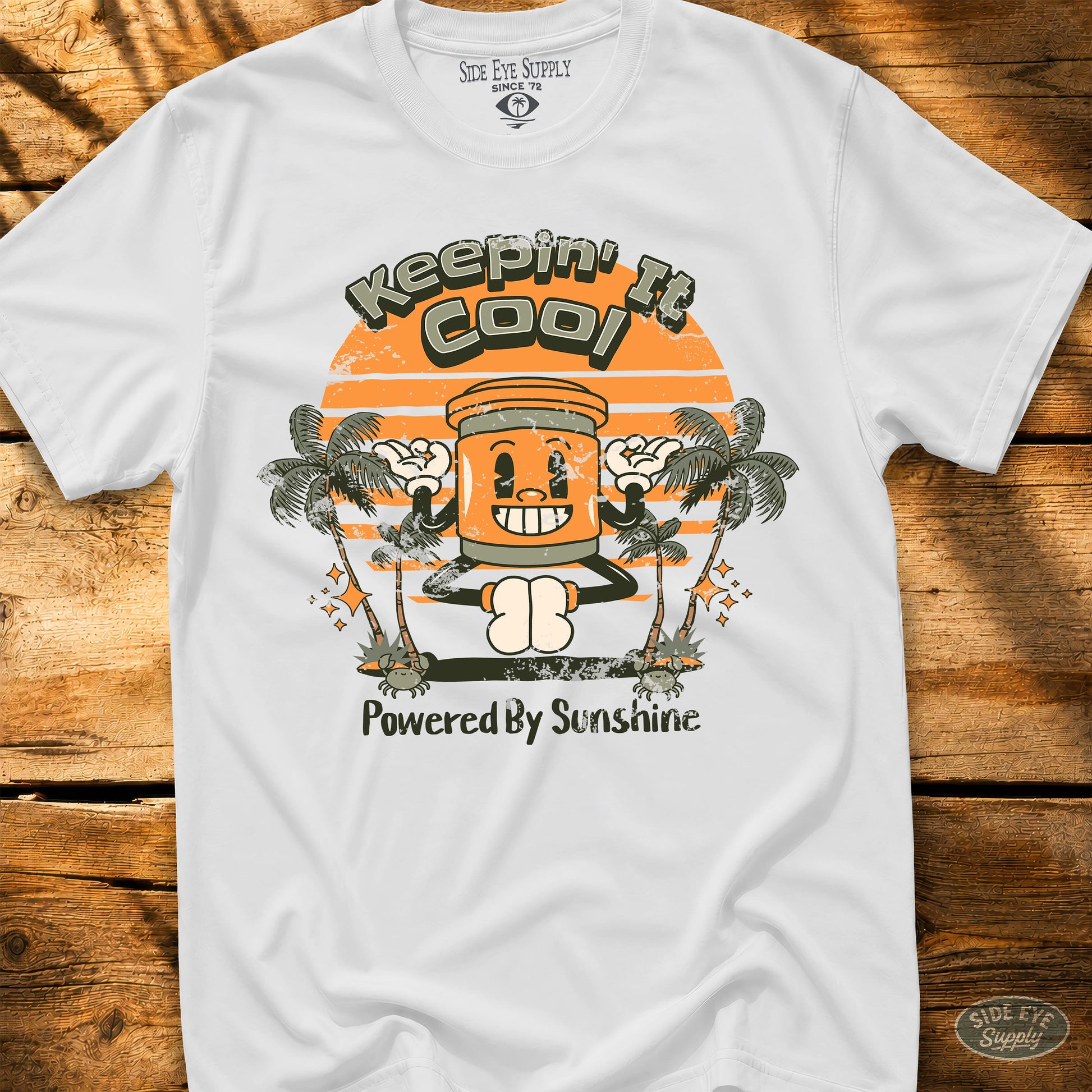 Keepin' It Cool Tee White / S - by Side Eye Supply - Surf Beach Life Apparel
