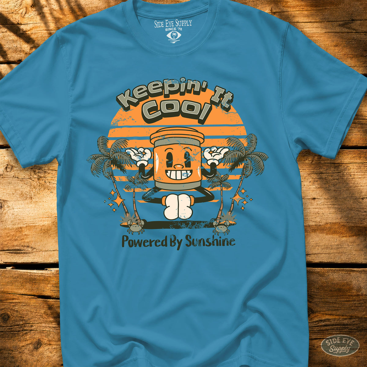Keepin' It Cool Tee Sapphire / S - by Side Eye Supply - Surf Beach Life Apparel