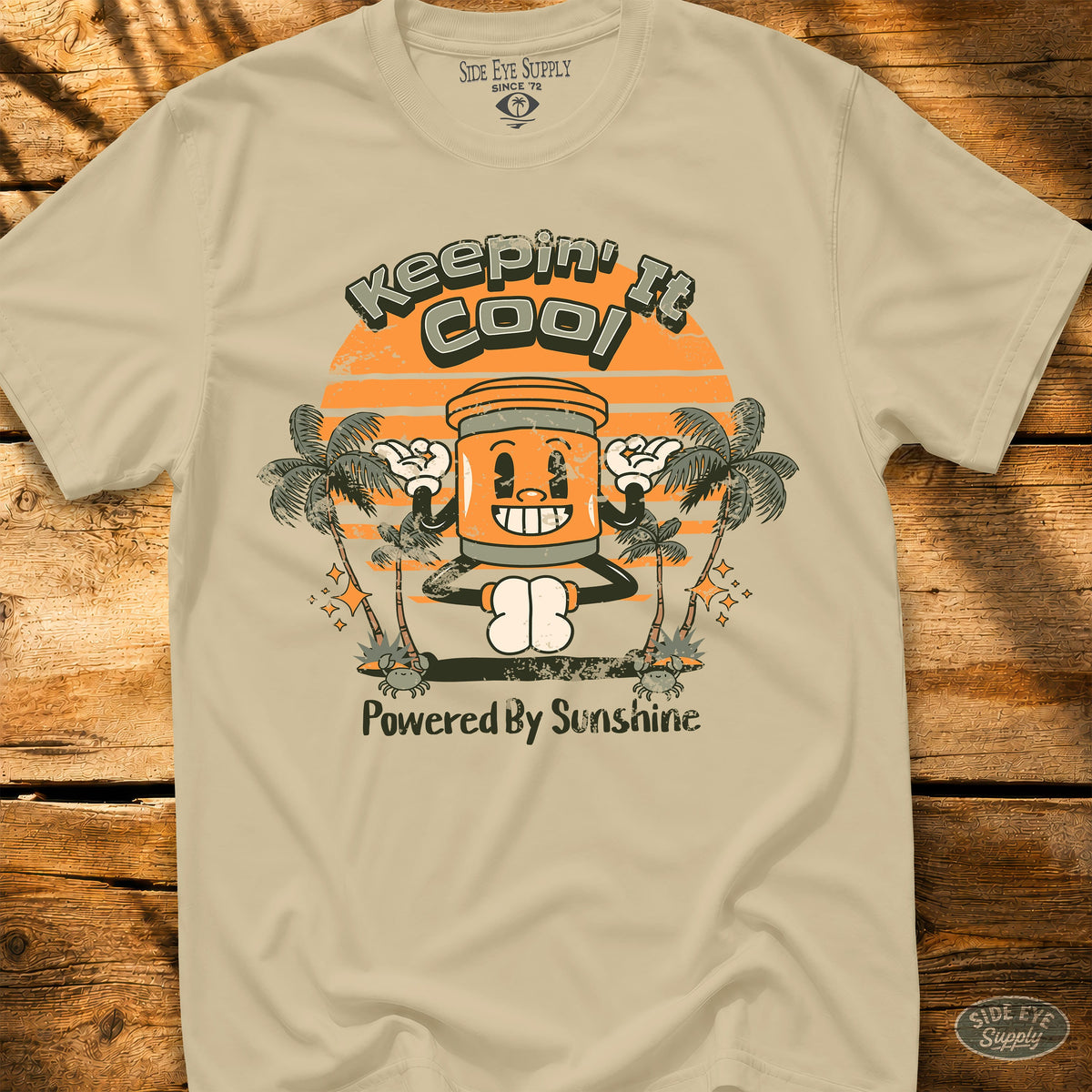 Keepin' It Cool Tee Sand / S - by Side Eye Supply - Surf Beach Life Apparel