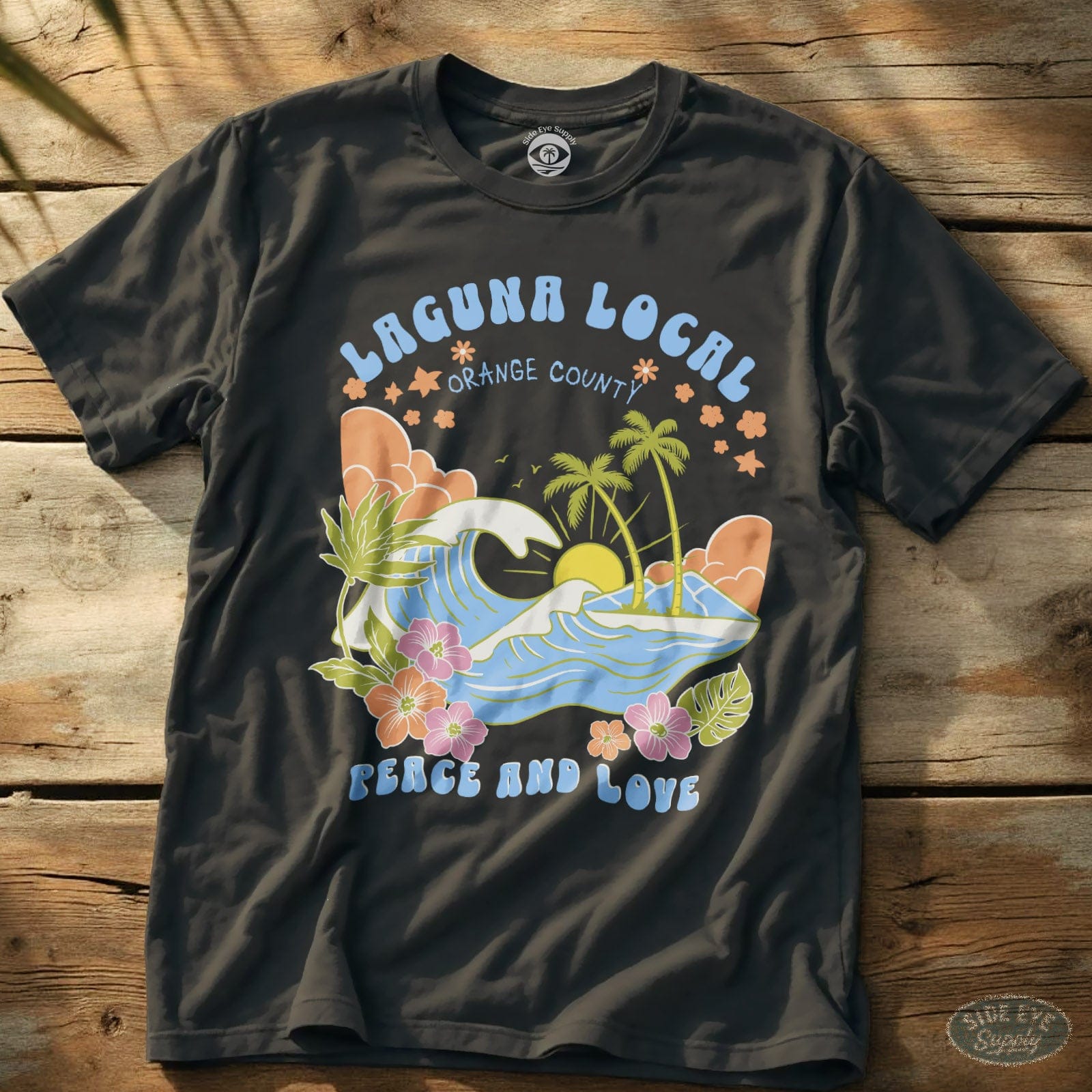 Laguna Local Tee Charcoal / S - by Side Eye Supply - Surf Beach Life Apparel
