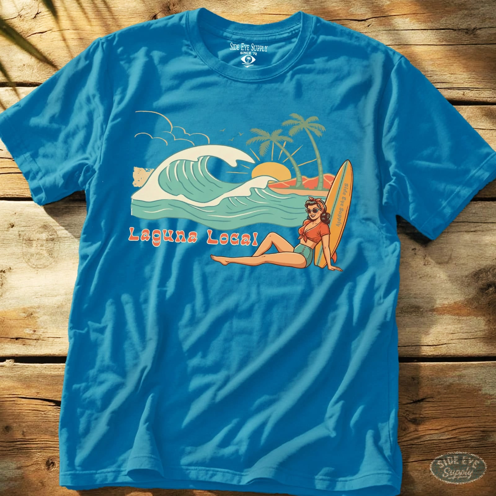 Laguna Local Tee Sapphire / S - by Side Eye Supply - Surf Beach Life Apparel