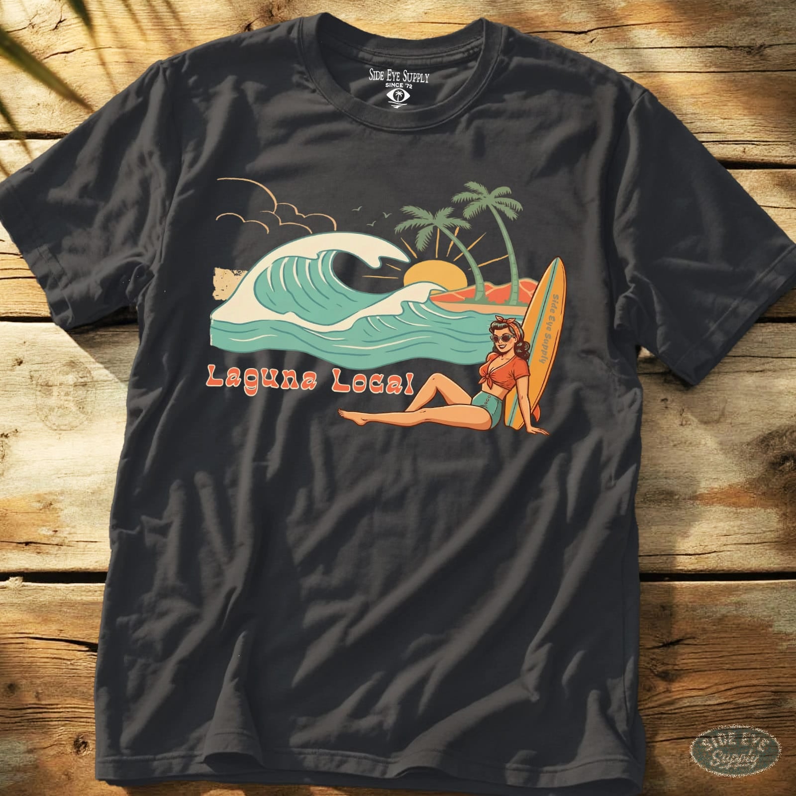 Laguna Local Tee Charcoal / S - by Side Eye Supply - Surf Beach Life Apparel
