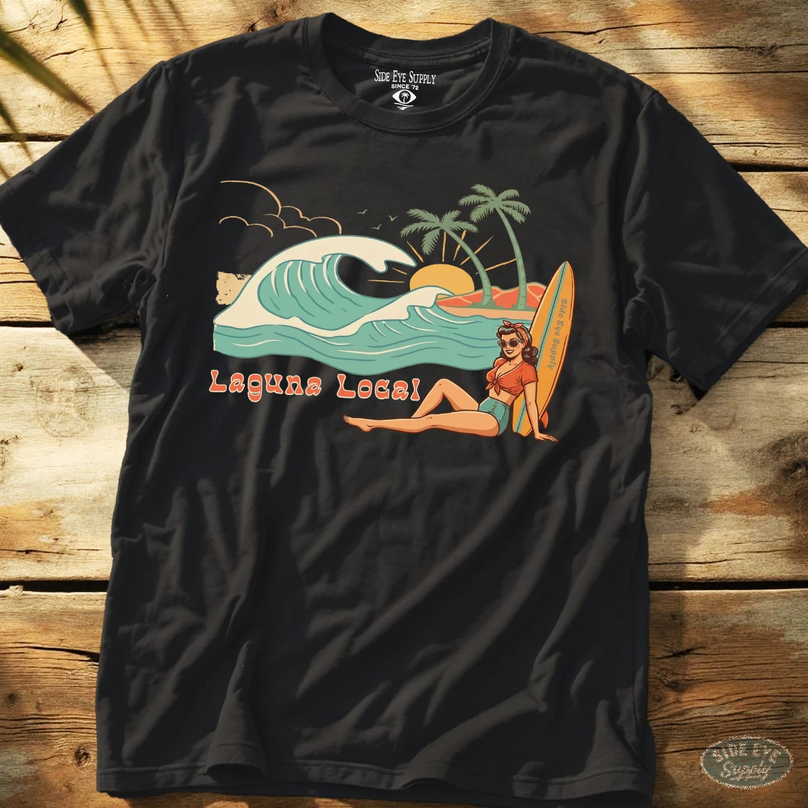 Laguna Local Tee Black / S - by Side Eye Supply - Surf Beach Life Apparel