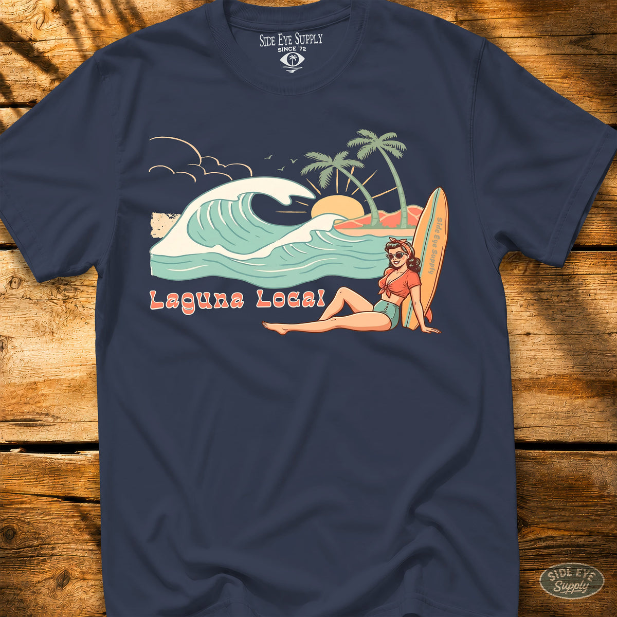 Laguna Local Tee Navy / S - by Side Eye Supply - Surf Beach Life Apparel