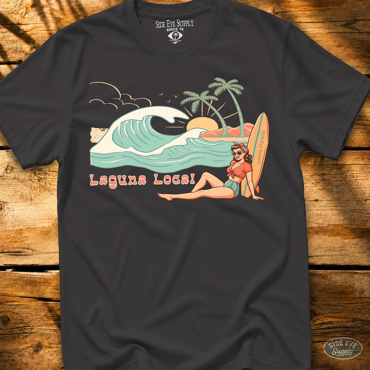 Laguna Local Tee Black / S - by Side Eye Supply - Surf Beach Life Apparel