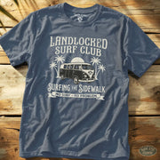 Landlocked Tee Heather Indigo / S - by Side Eye Supply - Surf Beach Life Apparel