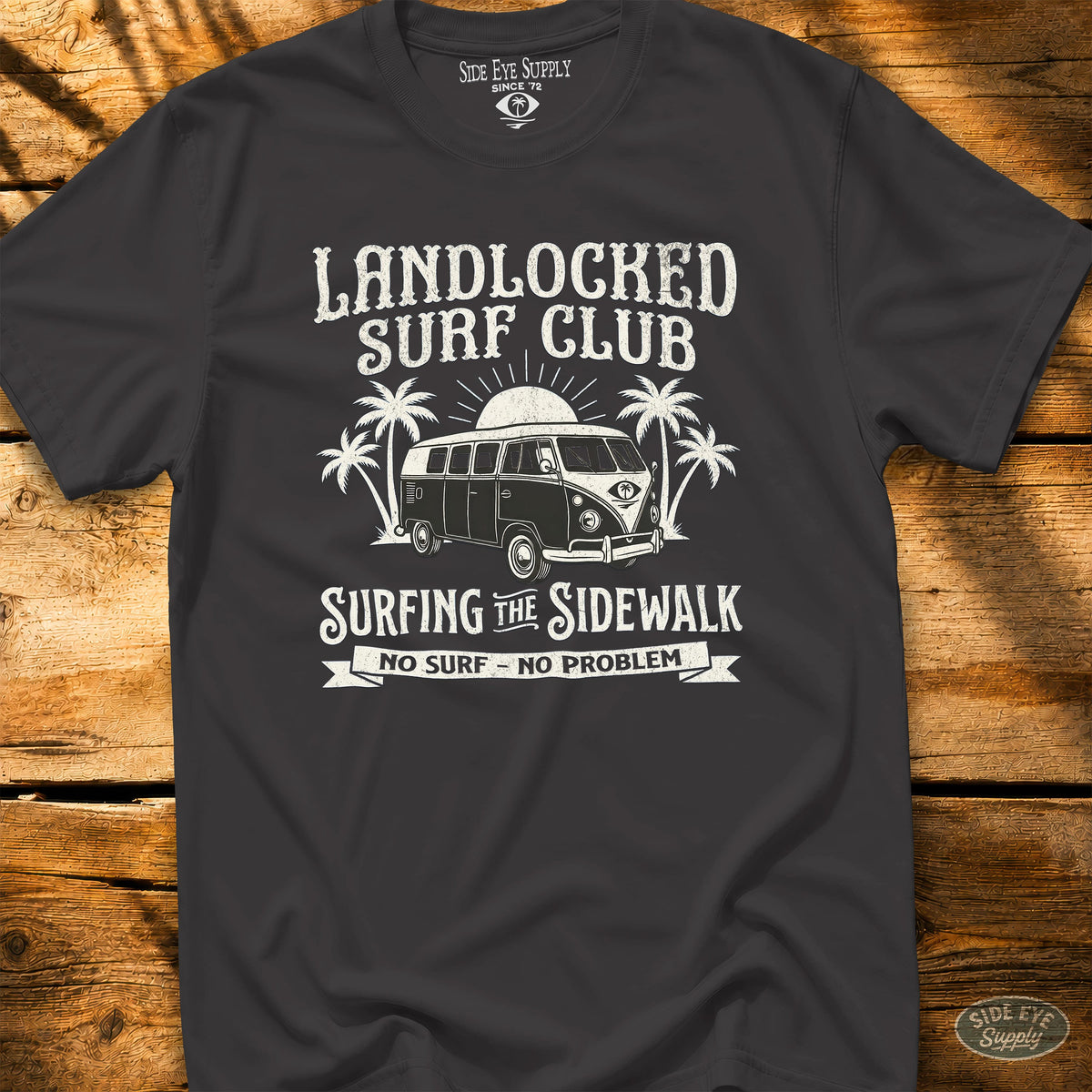 Landlocked Tee Black / S - by Side Eye Supply - Surf Beach Life Apparel