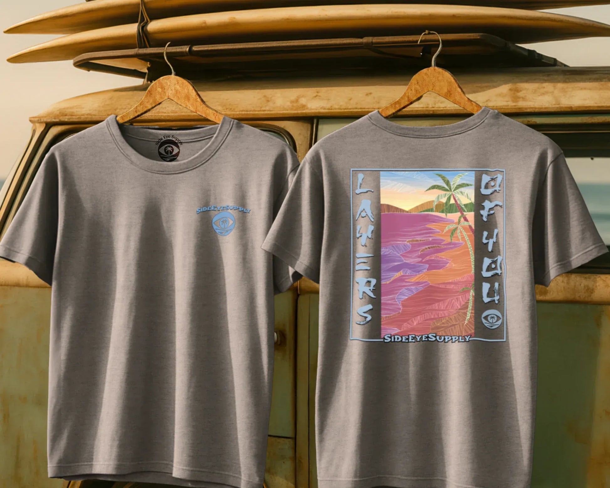 Layers of You Tee Sport Grey / S - by Side Eye Supply - Surf Beach Life Apparel