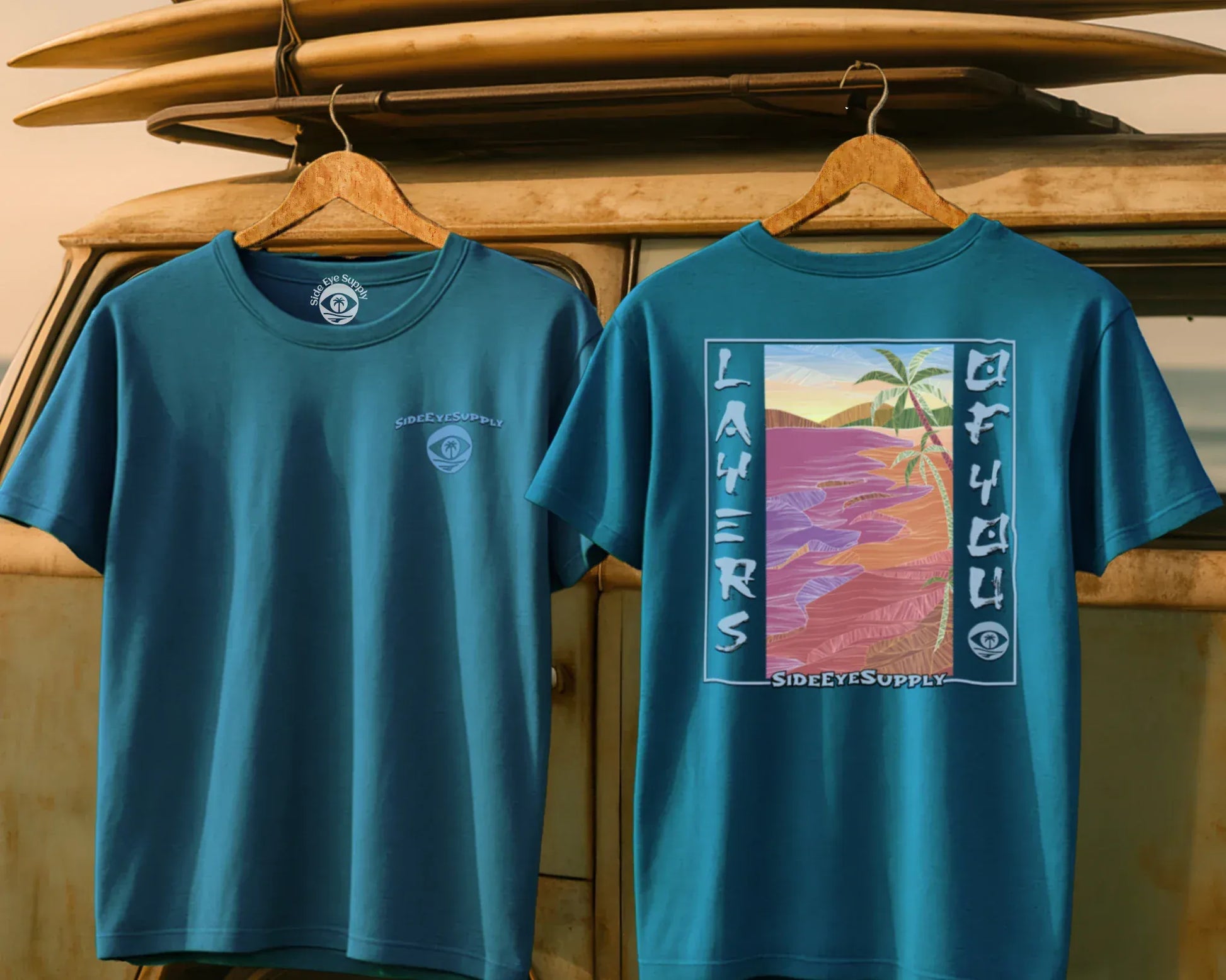Layers of You Tee Sapphire / S - by Side Eye Supply - Surf Beach Life Apparel