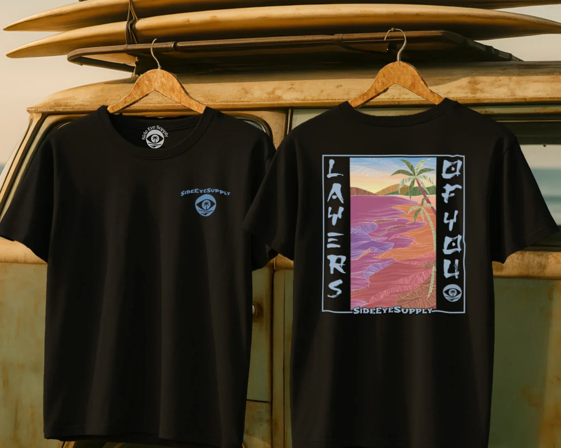 Layers of You Tee Black / S - by Side Eye Supply - Surf Beach Life Apparel