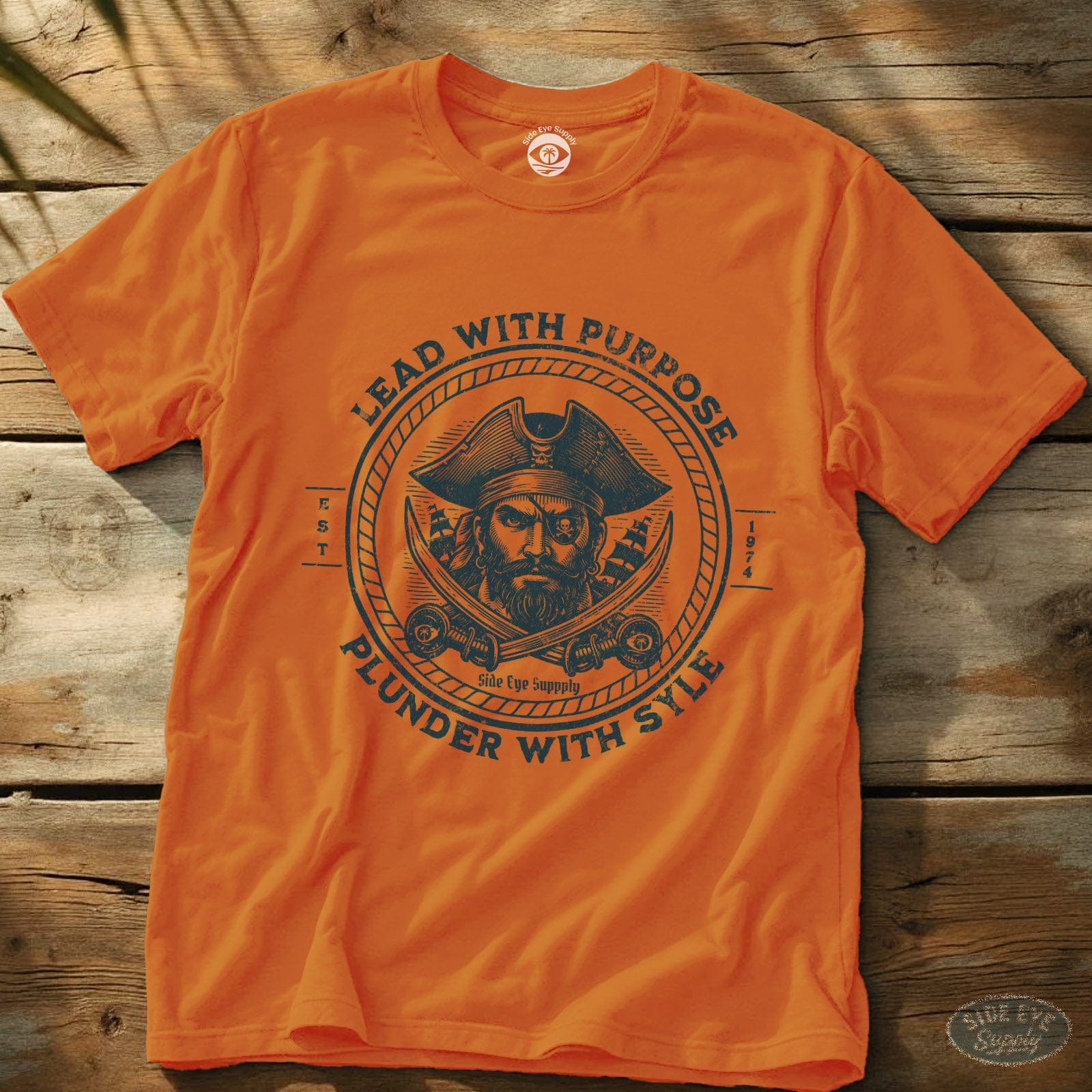 Lead With Purpose Tee Orange / S - by Side Eye Supply - Surf Beach Life Apparel