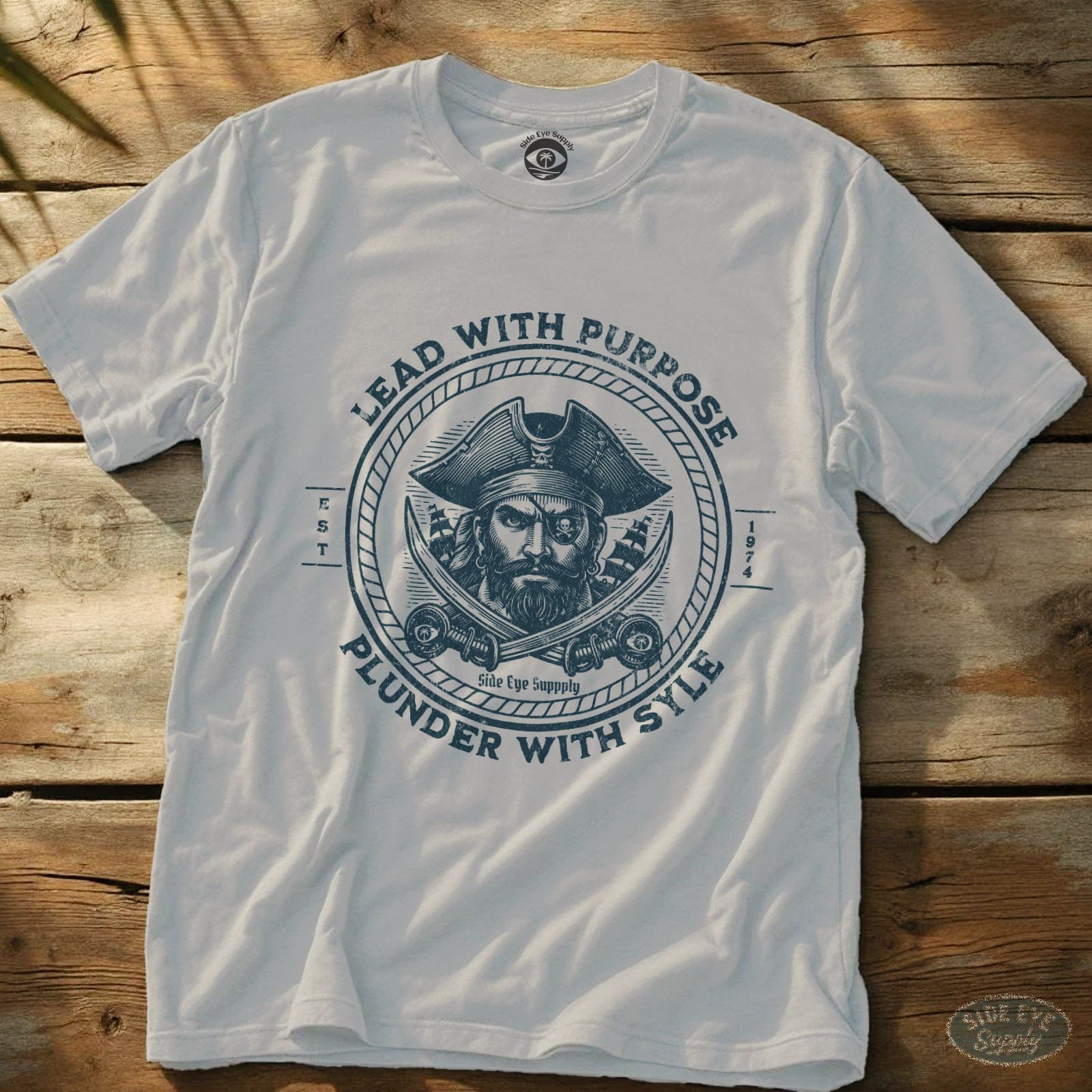 Lead With Purpose Tee White / S - by Side Eye Supply - Surf Beach Life Apparel