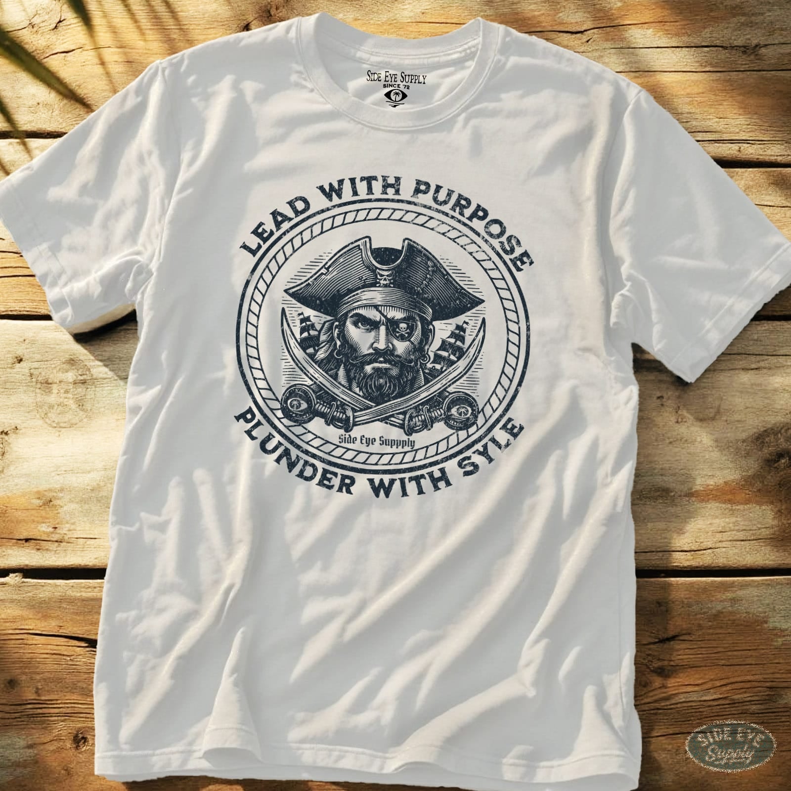 Lead With Purpose Tee White / S - by Side Eye Supply - Surf Beach Life Apparel
