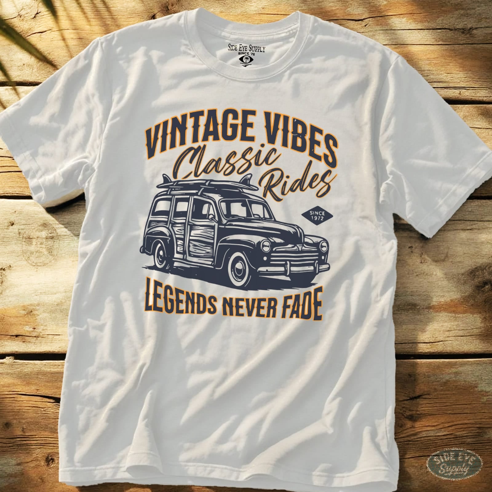 Legends Never Fade Tee White / S - by Side Eye Supply - Surf Beach Life Apparel
