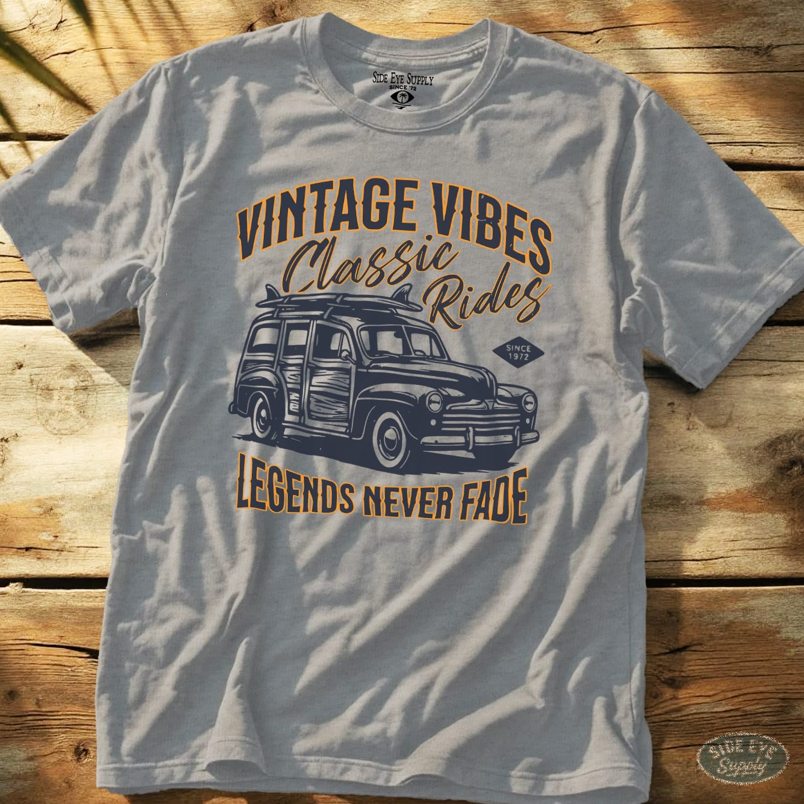 Legends Never Fade Tee Sport Grey / S - by Side Eye Supply - Surf Beach Life Apparel