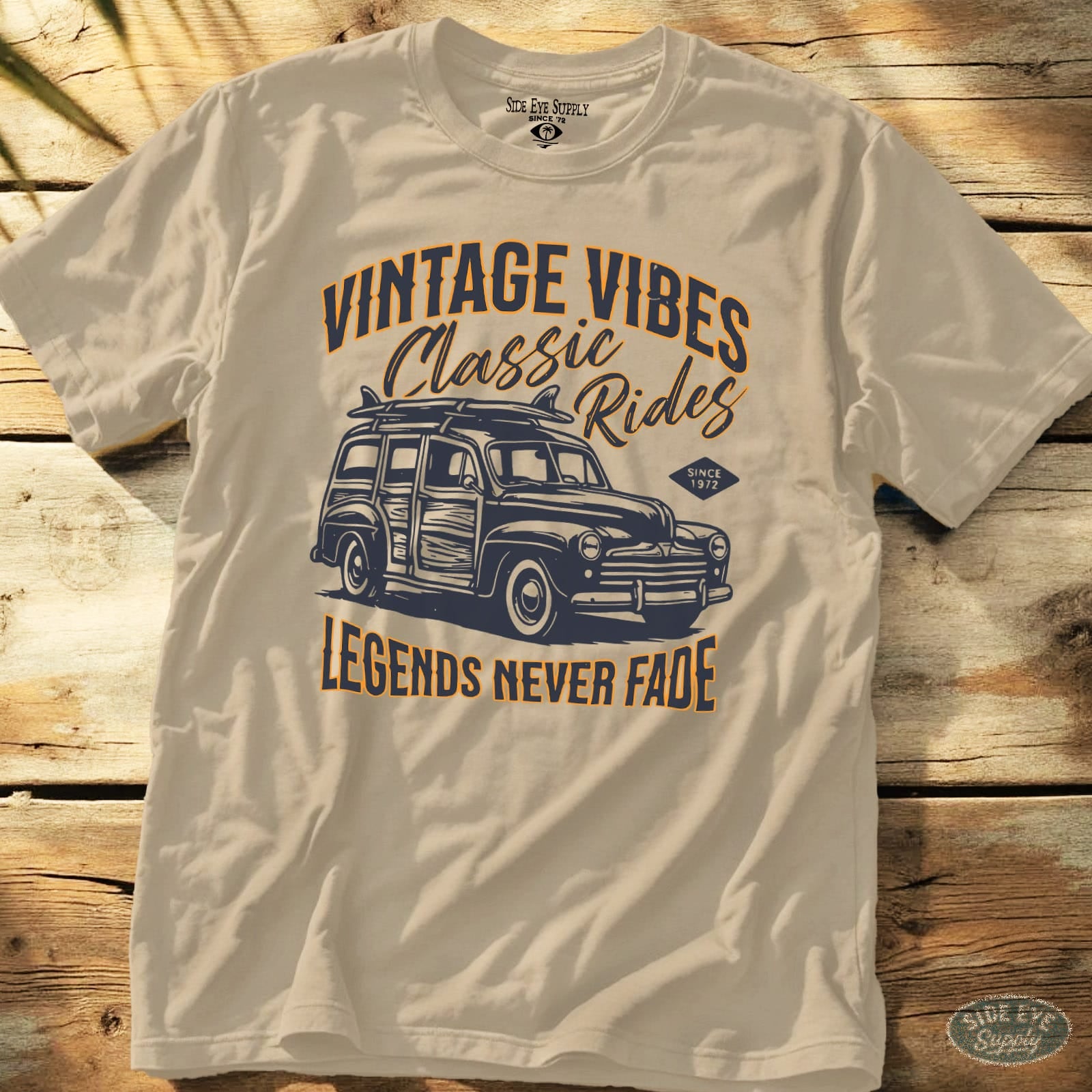 Legends Never Fade Tee Sand / S - by Side Eye Supply - Surf Beach Life Apparel