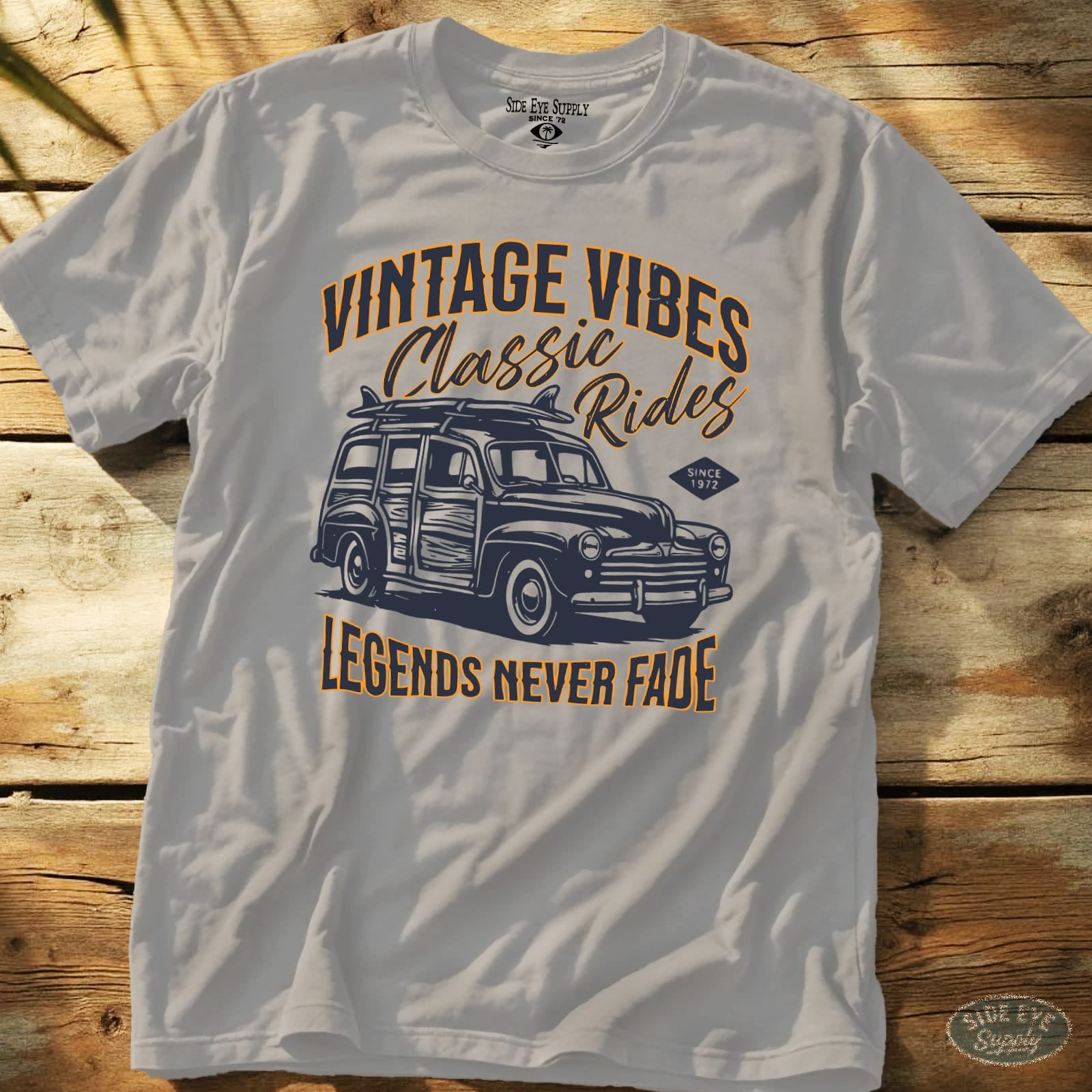 Legends Never Fade Tee Ice Grey / S - by Side Eye Supply - Surf Beach Life Apparel