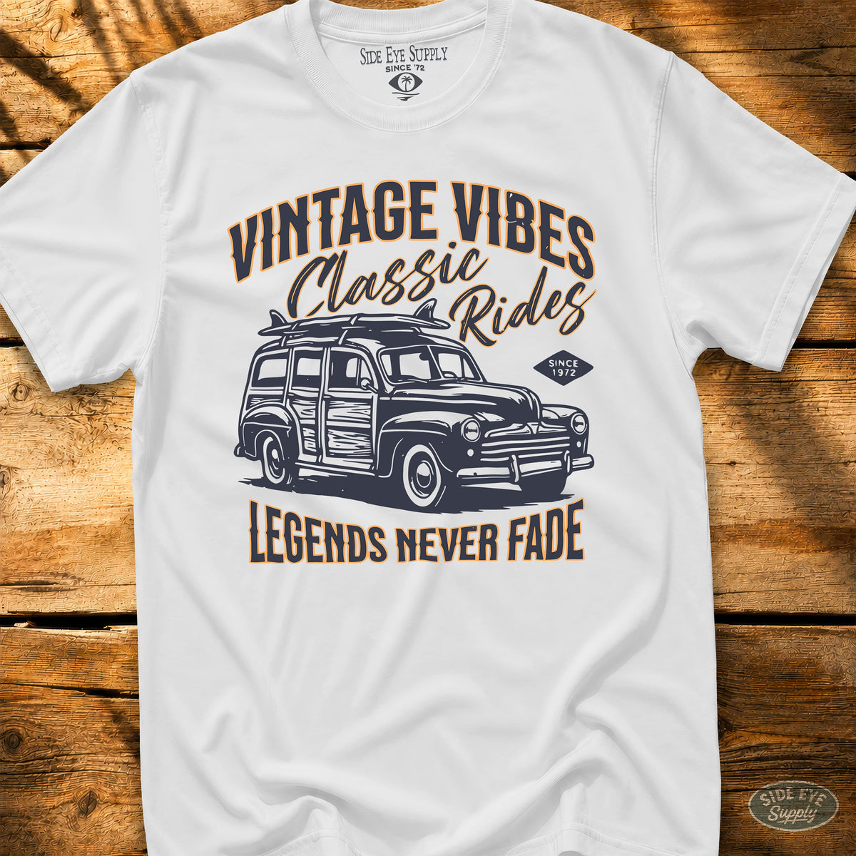 Legends Never Fade Tee White / S - by Side Eye Supply - Surf Beach Life Apparel