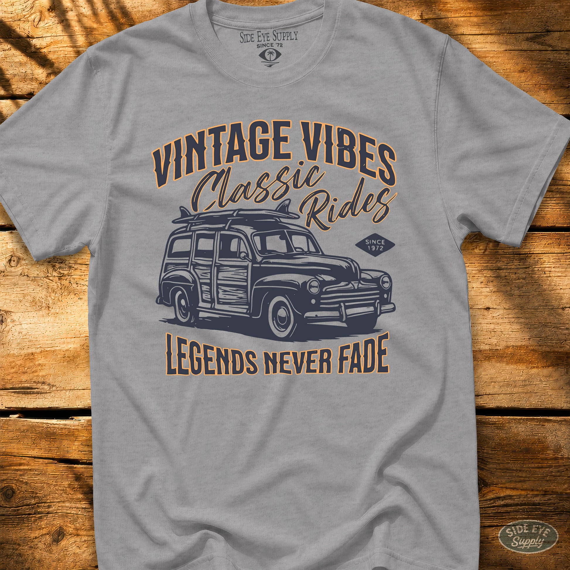 Legends Never Fade Tee Sport Grey / S - by Side Eye Supply - Surf Beach Life Apparel