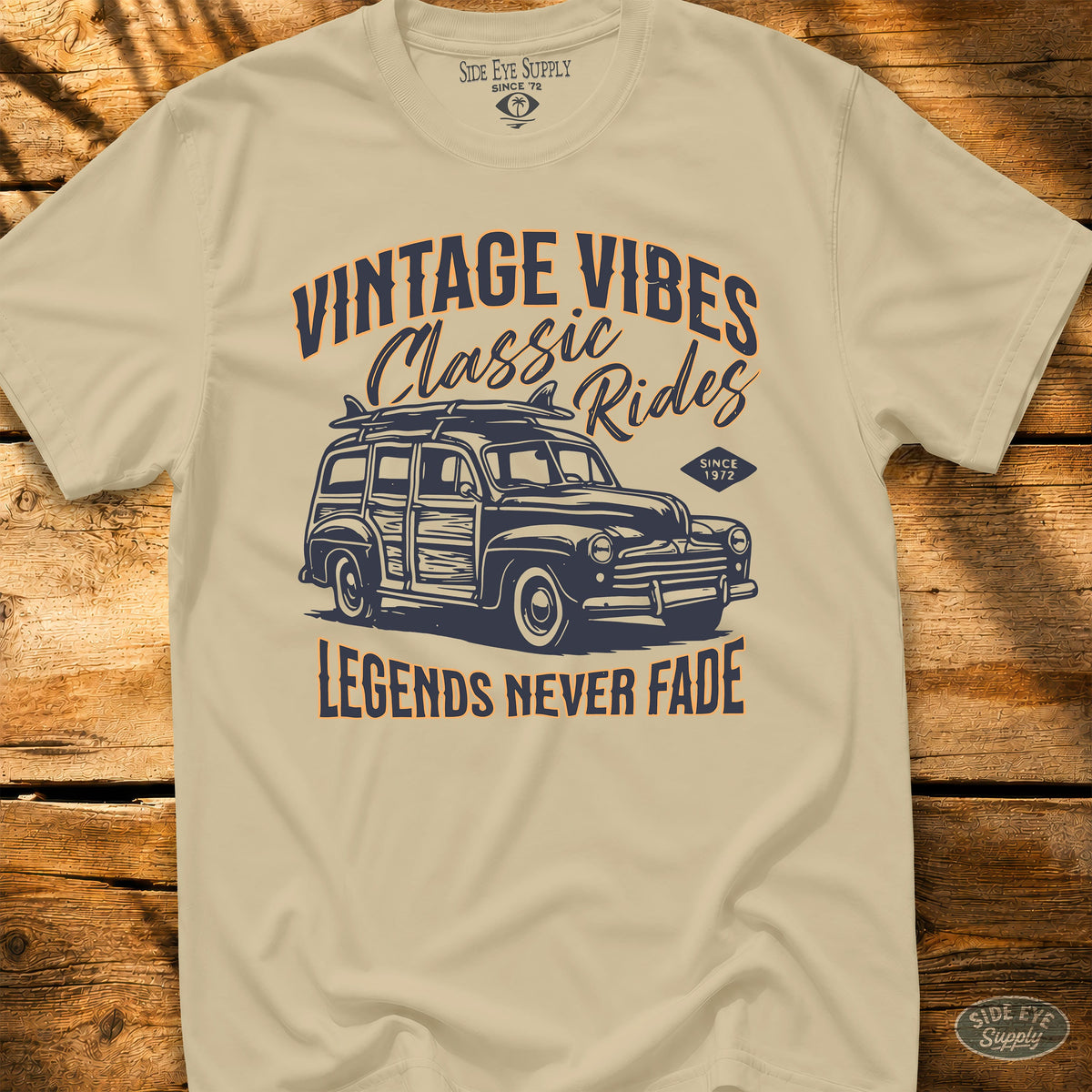 Legends Never Fade Tee Sand / S - by Side Eye Supply - Surf Beach Life Apparel