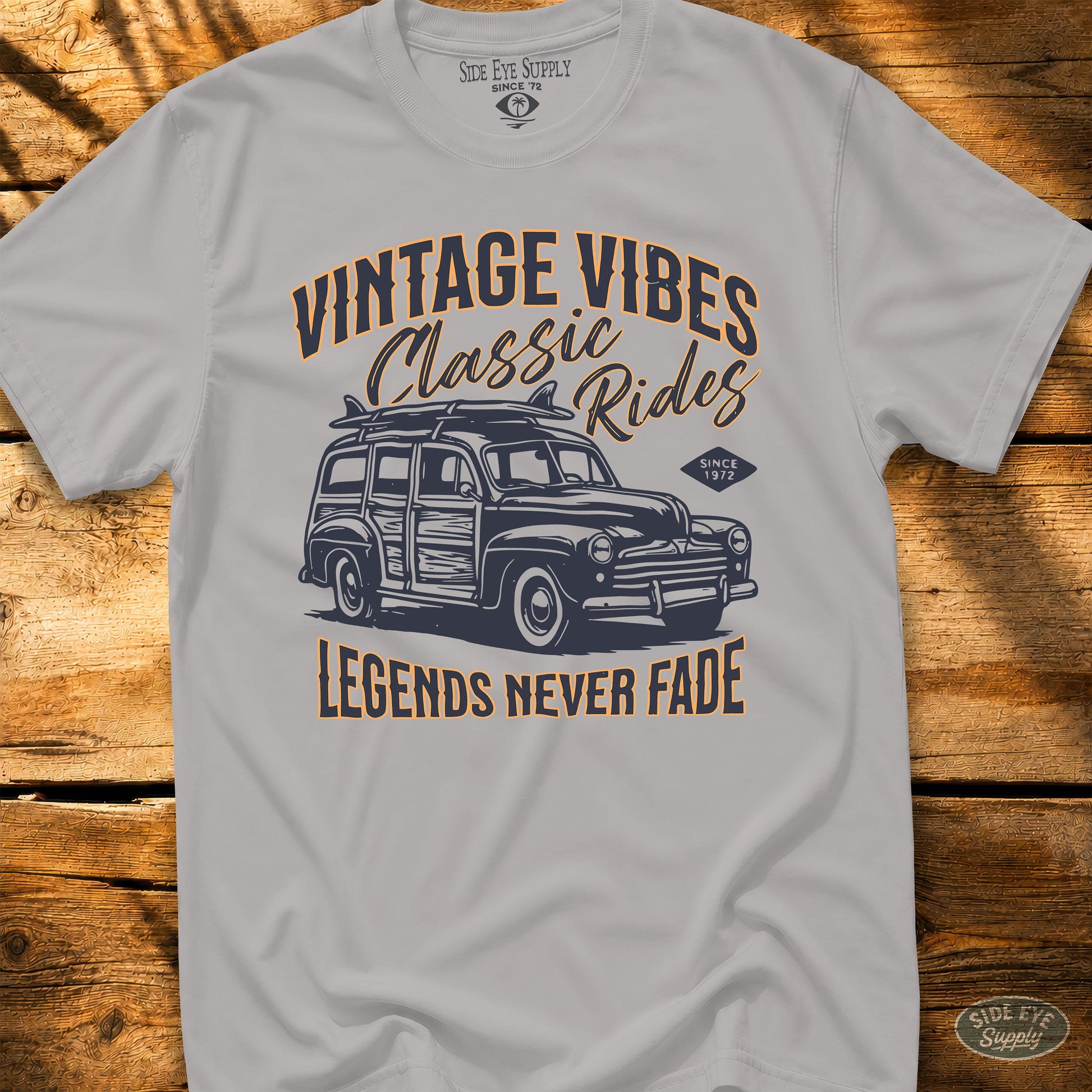 Legends Never Fade Tee Ice Grey / S - by Side Eye Supply - Surf Beach Life Apparel
