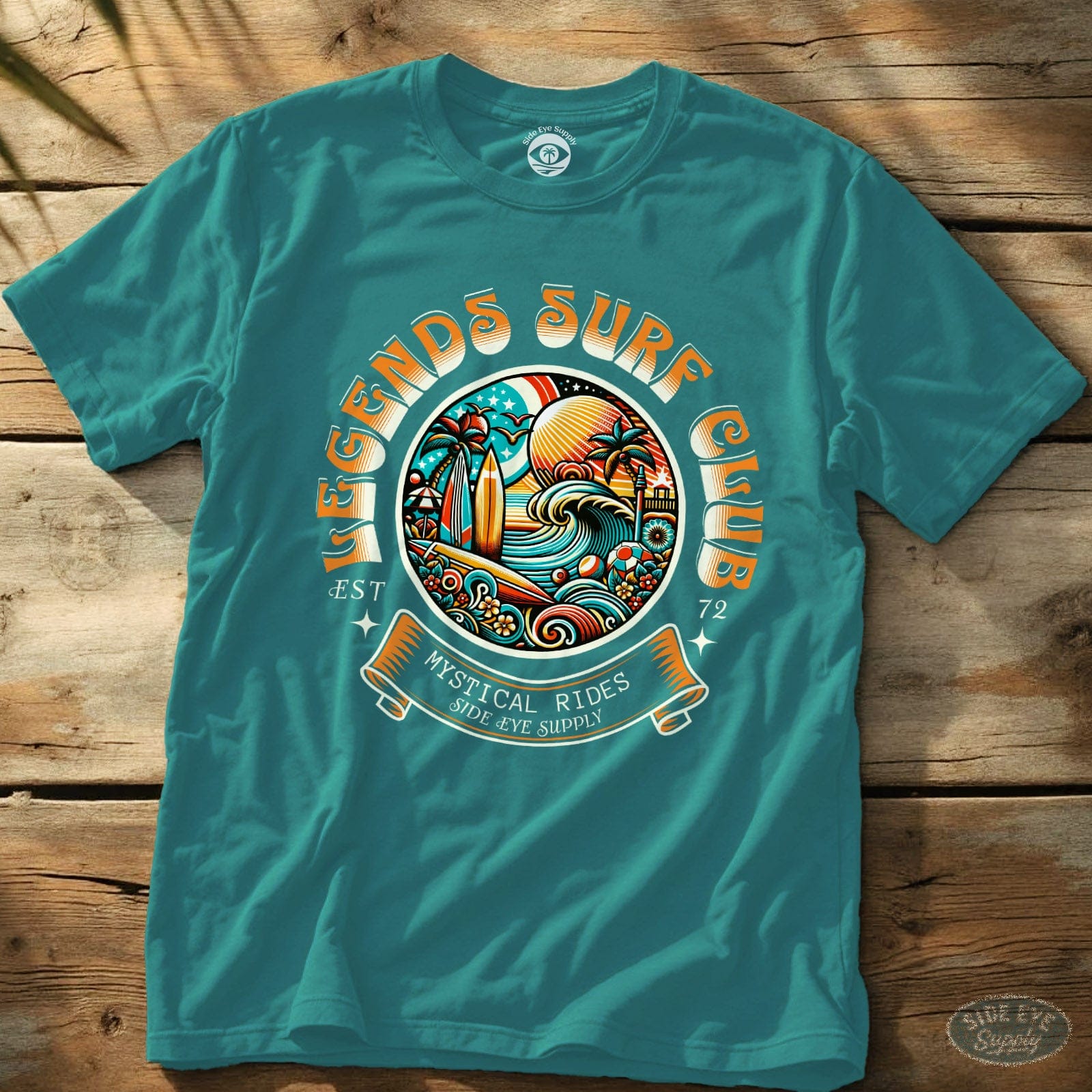 Legends Surf Club Tee Tropical Blue / S - by Side Eye Supply - Surf Beach Life Apparel