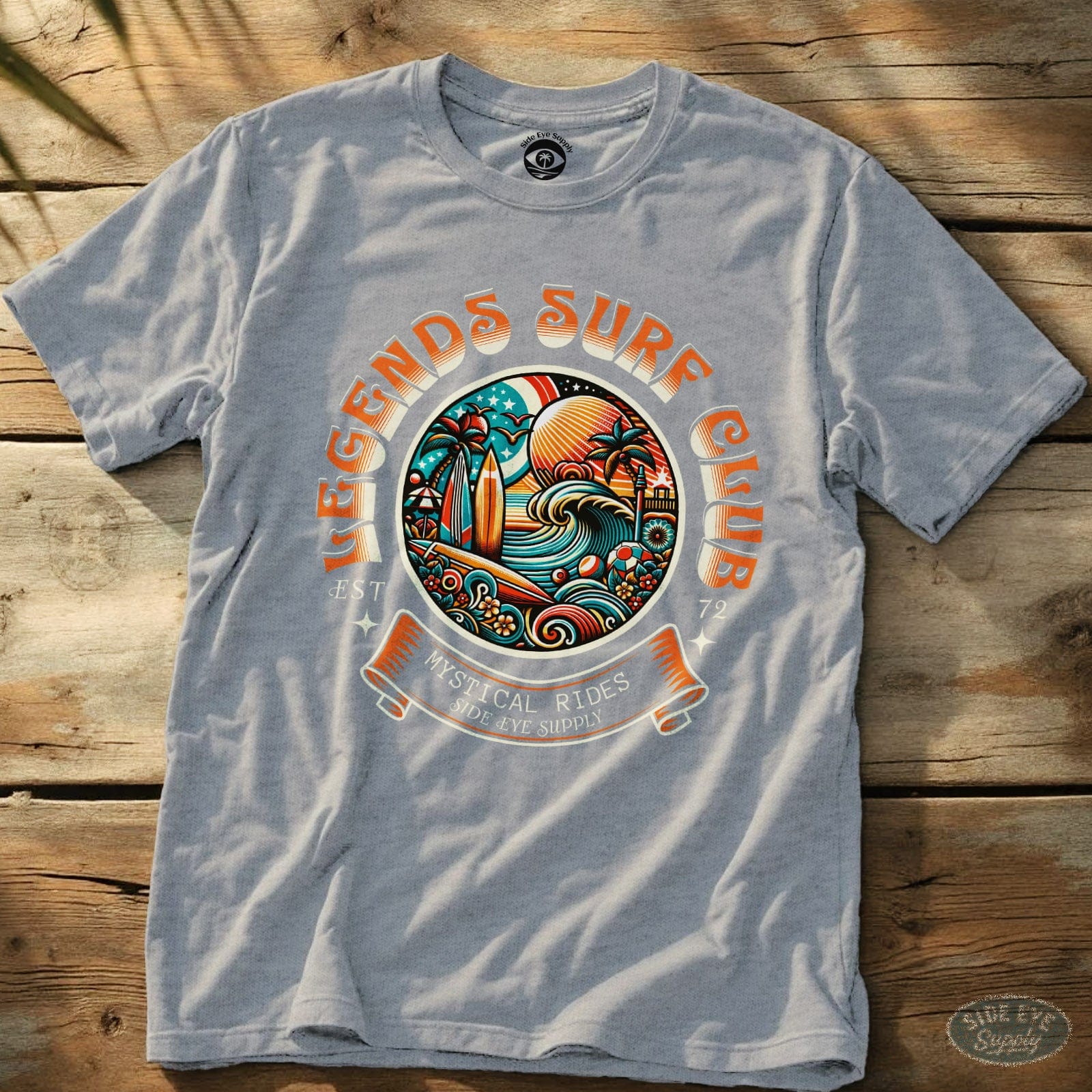 Legends Surf Club Tee Sport Grey / S - by Side Eye Supply - Surf Beach Life Apparel
