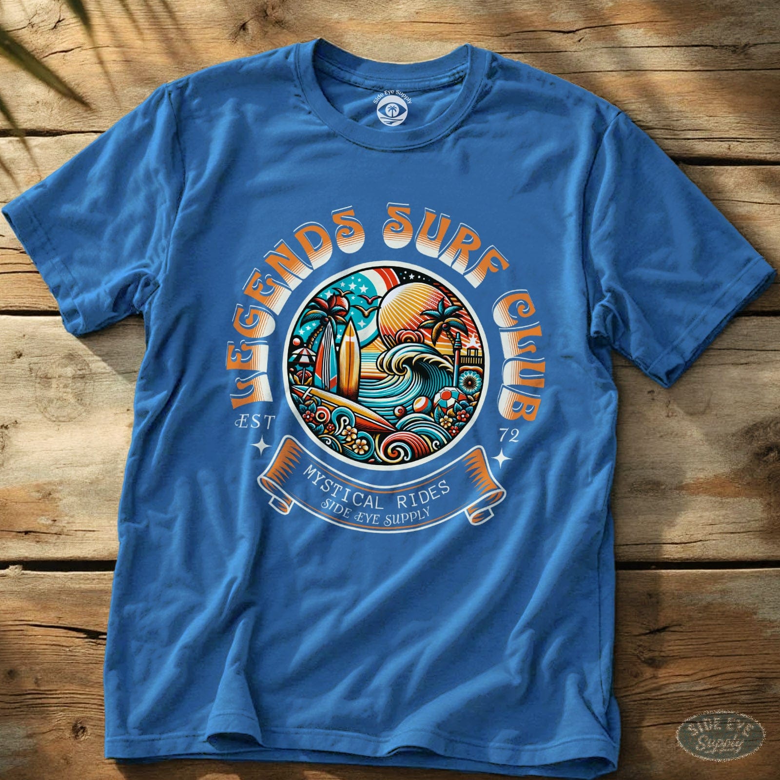 Legends Surf Club Tee Royal / S - by Side Eye Supply - Surf Beach Life Apparel