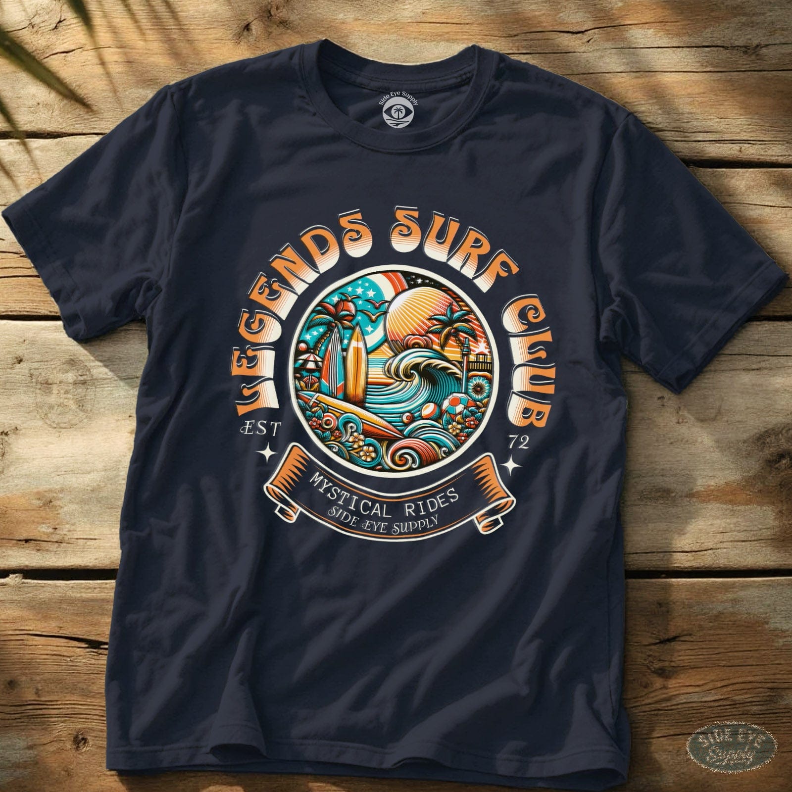 Legends Surf Club Tee Navy / S - by Side Eye Supply - Surf Beach Life Apparel