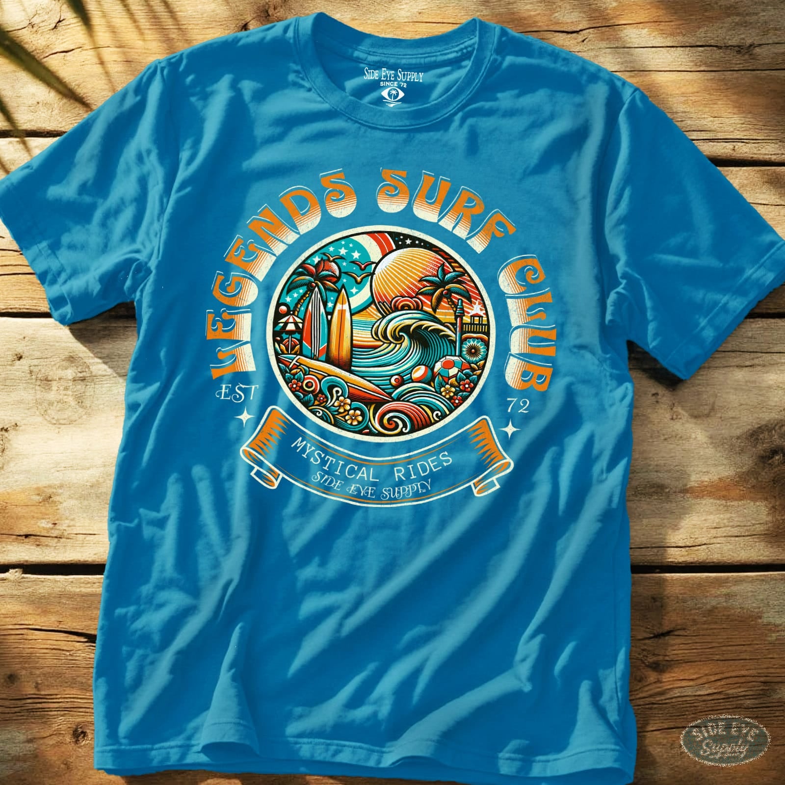 Legends Surf Club Tee Sapphire / S - by Side Eye Supply - Surf Beach Life Apparel