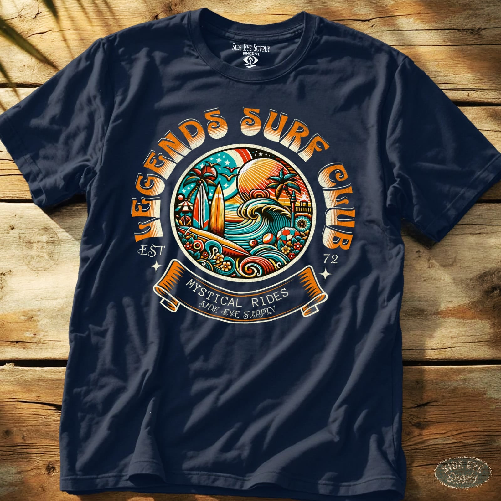 Legends Surf Club Tee Navy / S - by Side Eye Supply - Surf Beach Life Apparel