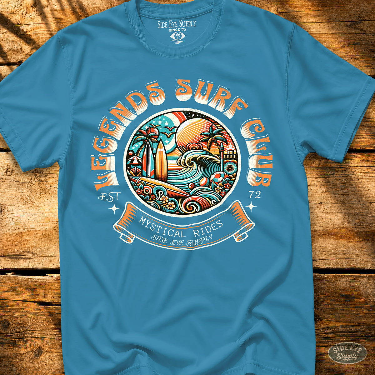Legends Surf Club Tee Sapphire / S - by Side Eye Supply - Surf Beach Life Apparel