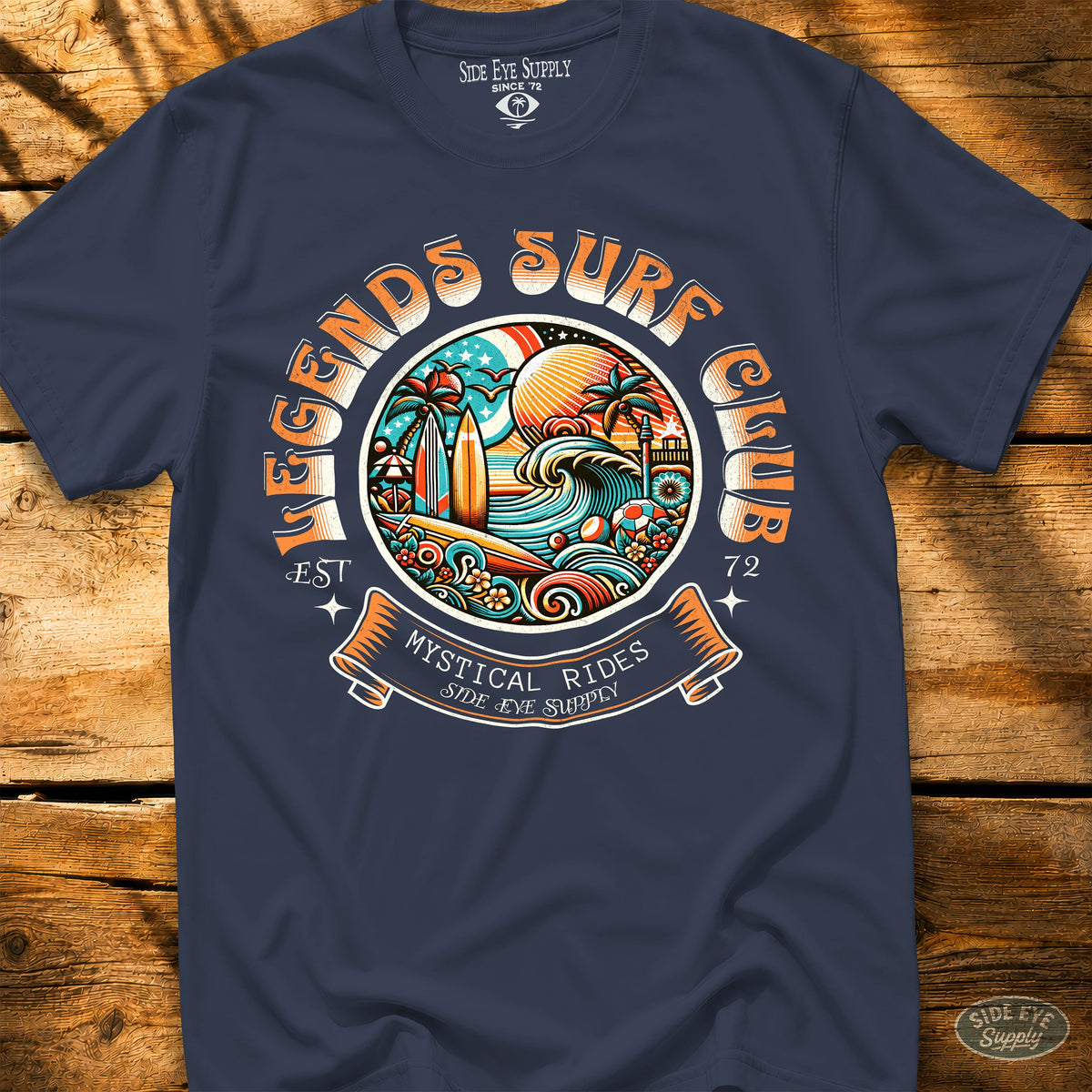 Legends Surf Club Tee Navy / S - by Side Eye Supply - Surf Beach Life Apparel