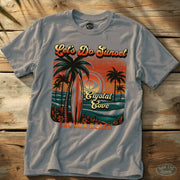 Let's Do Sunset Tee Ice Grey / S - by Side Eye Supply - Surf Beach Life Apparel