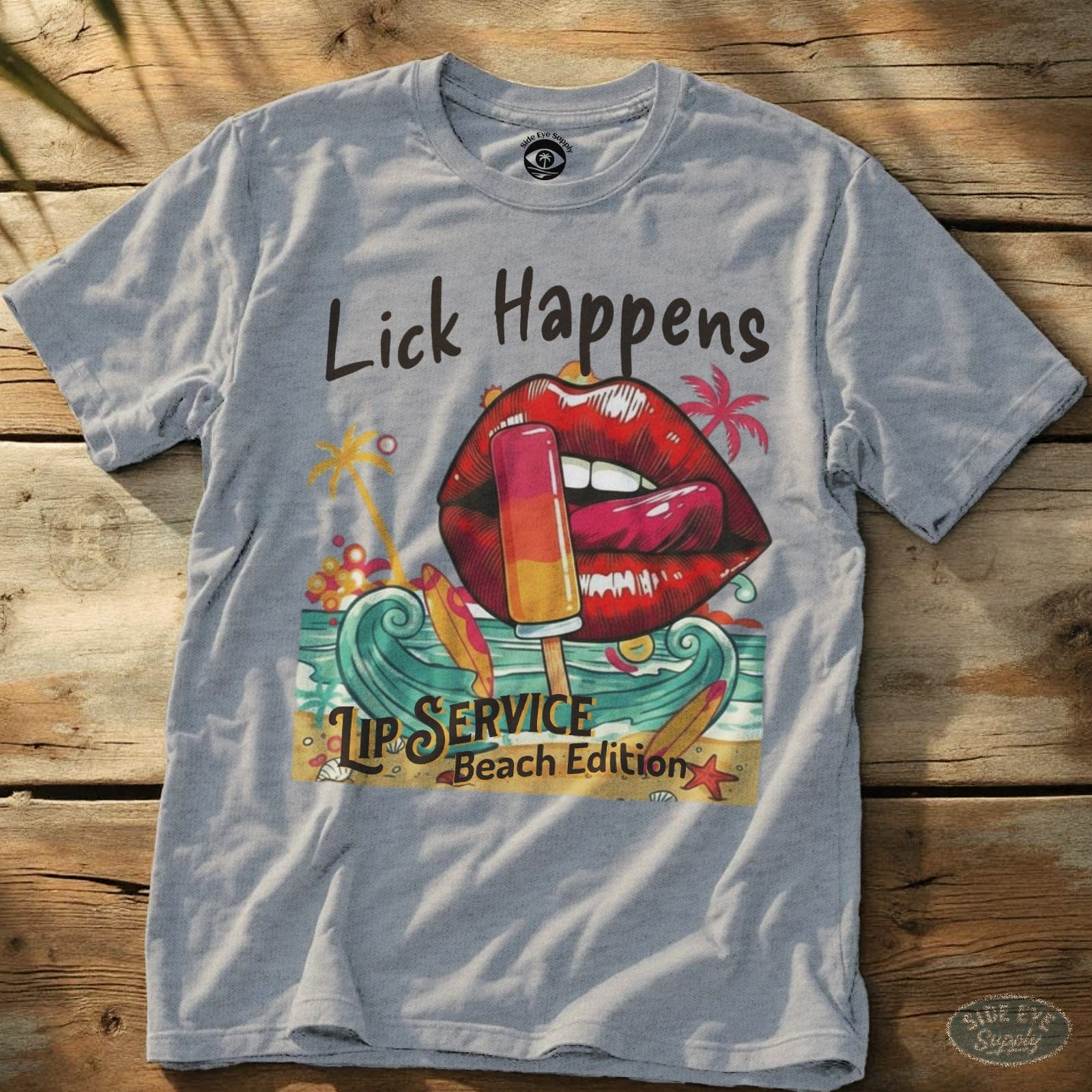 Lick Happens Sport Grey / S - by Side Eye Supply - Surf Beach Life Apparel