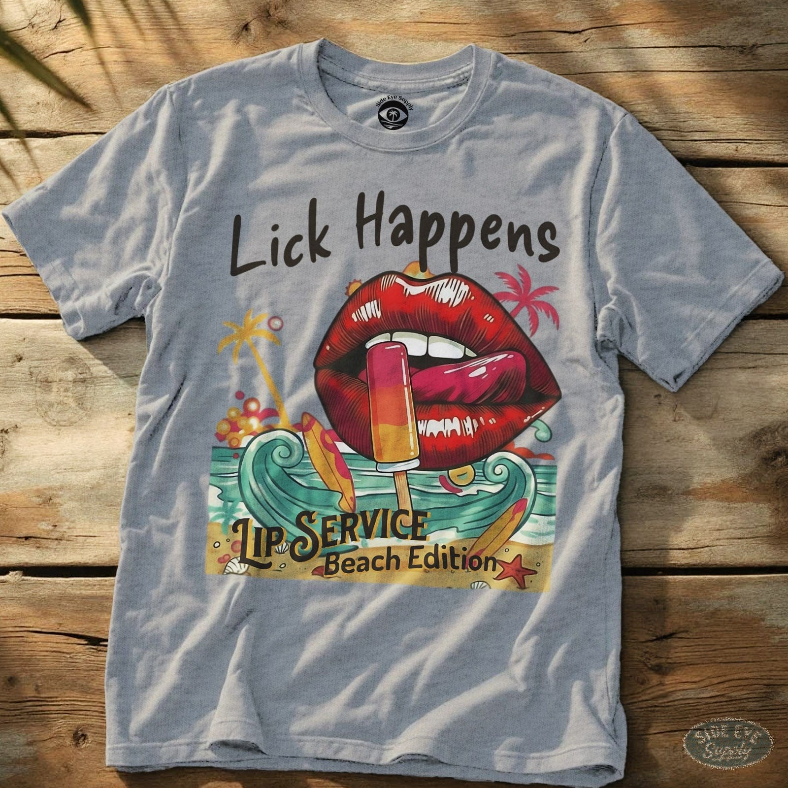 Lick Happens Sport Grey / S - by Side Eye Supply - Surf Beach Life Apparel
