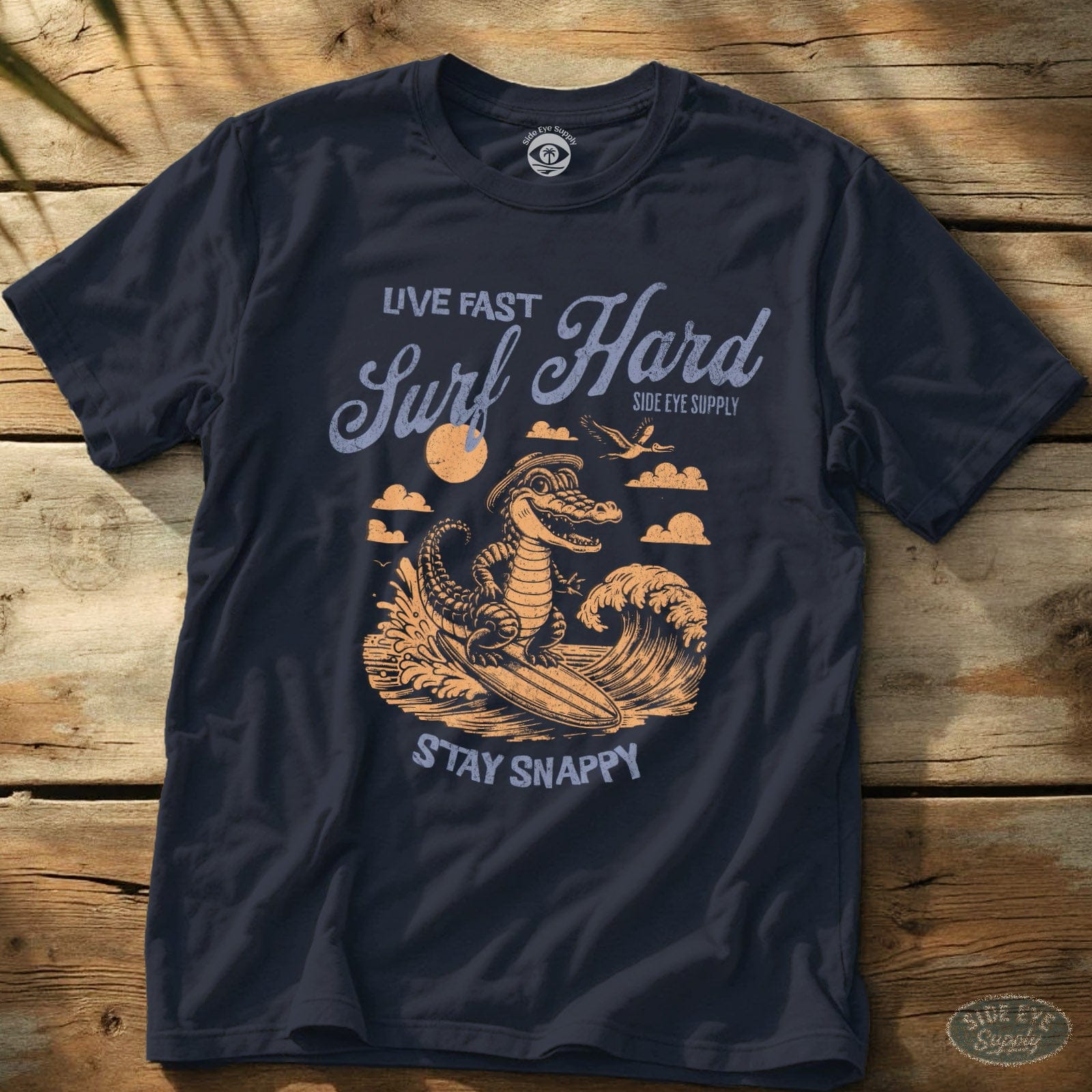 Live Fast Tee Navy / S - by Side Eye Supply - Surf Beach Life Apparel