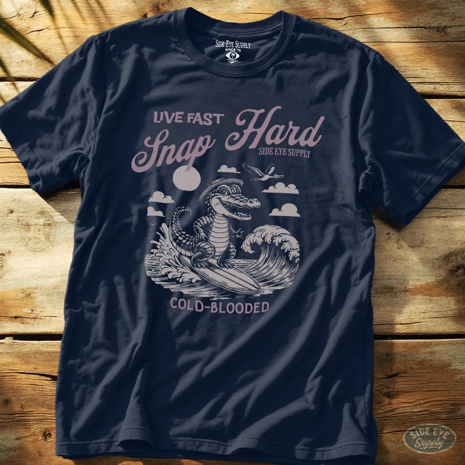 Live Fast Tee Navy / S - by Side Eye Supply - Surf Beach Life Apparel
